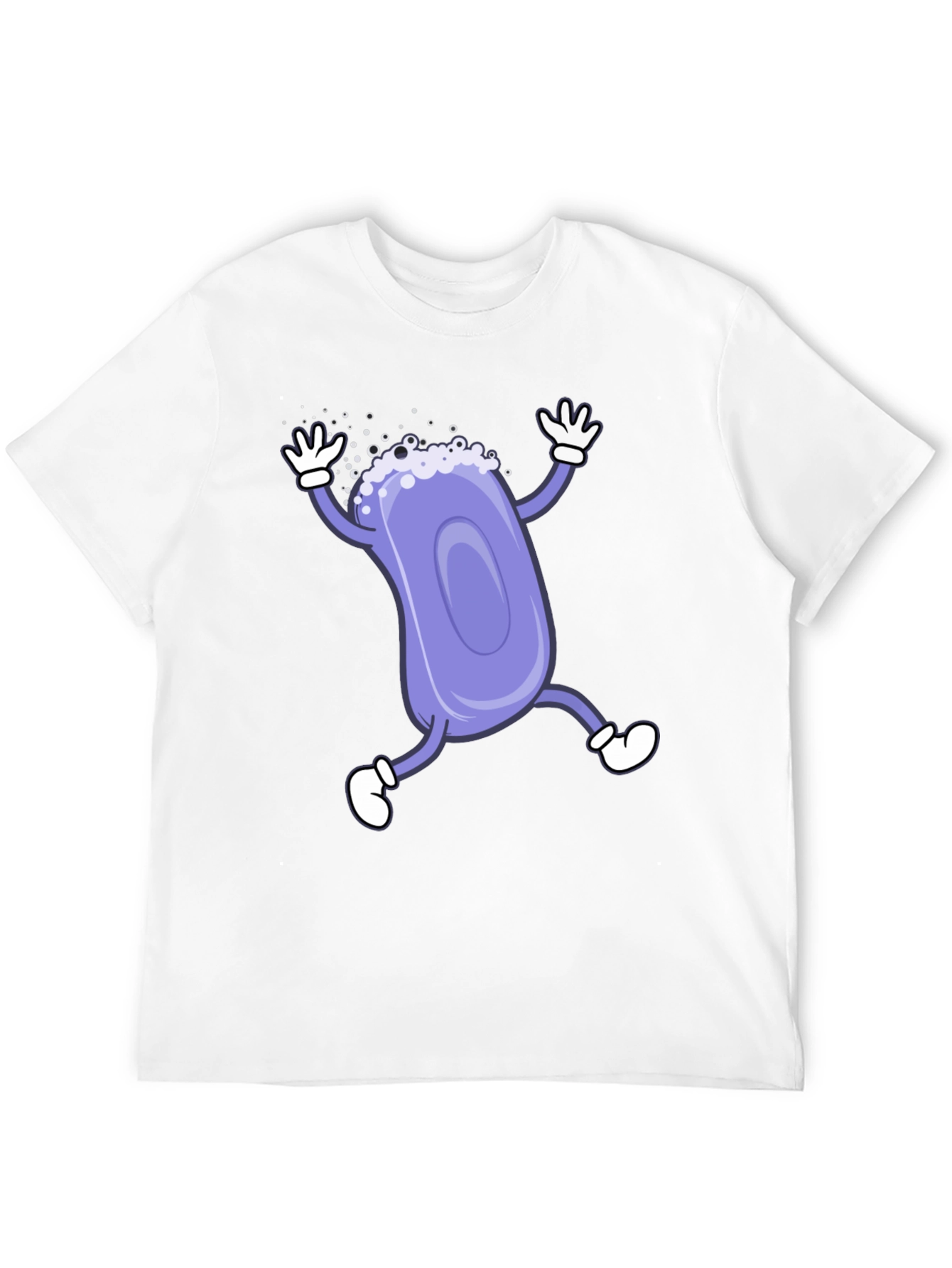 Black Funny Soap Cartoon Black T-Shirt view 12