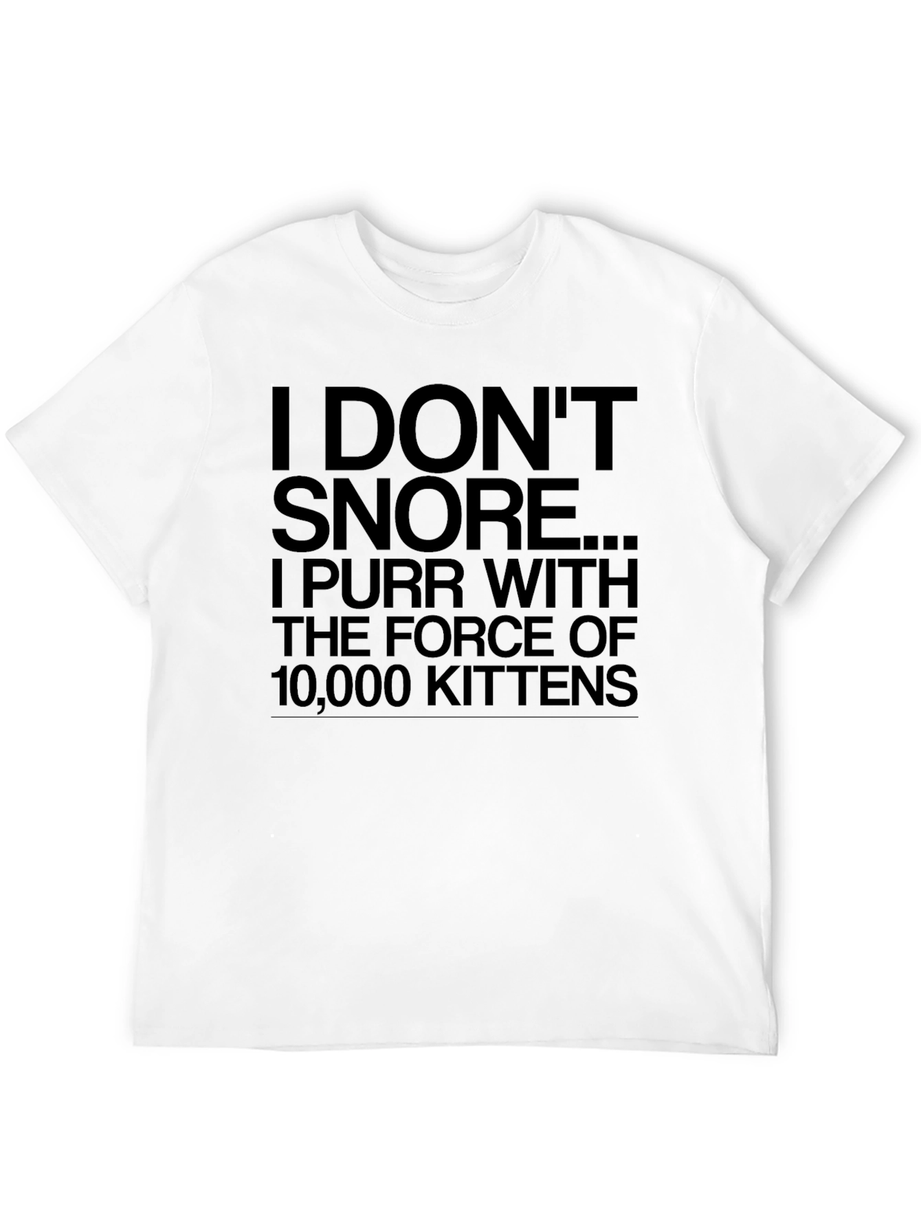 Black I Don't Snore Funny T-Shirt view 12