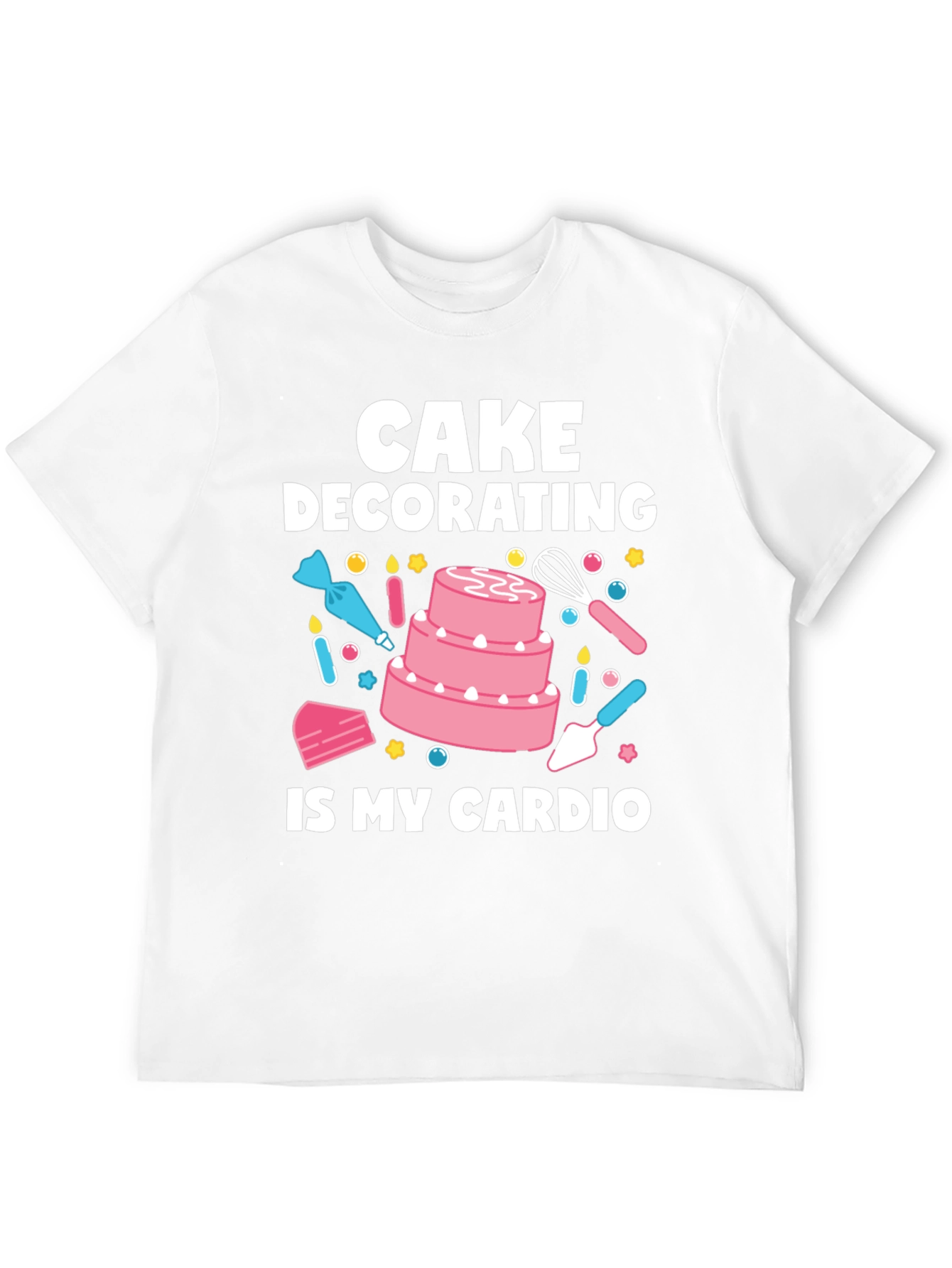 Black Cake Decorating Is My Cardio T-Shirt - Baker Gift view 12