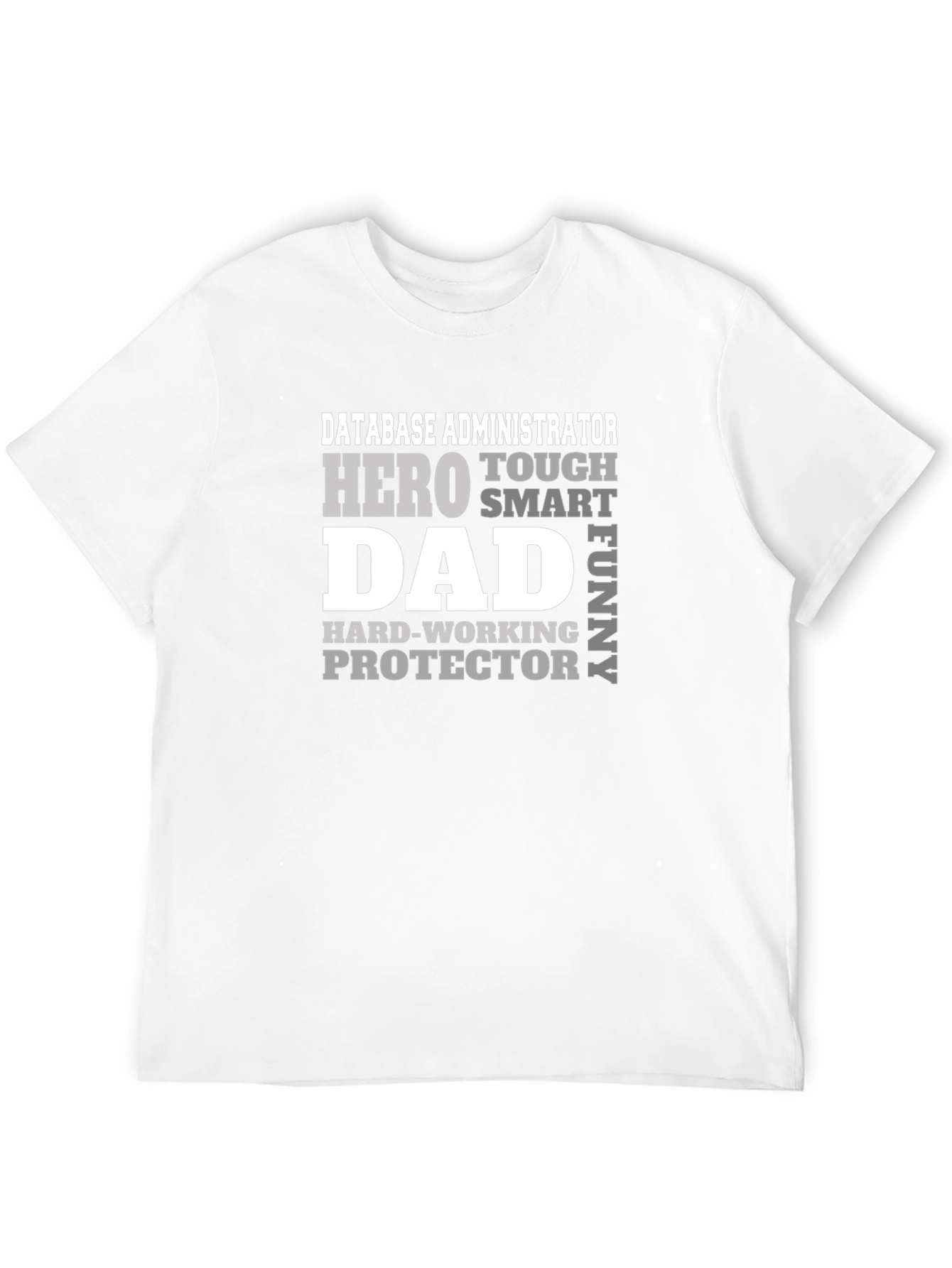 Black Database Administrator Dad T-Shirt - Hero Protector Funny view 12