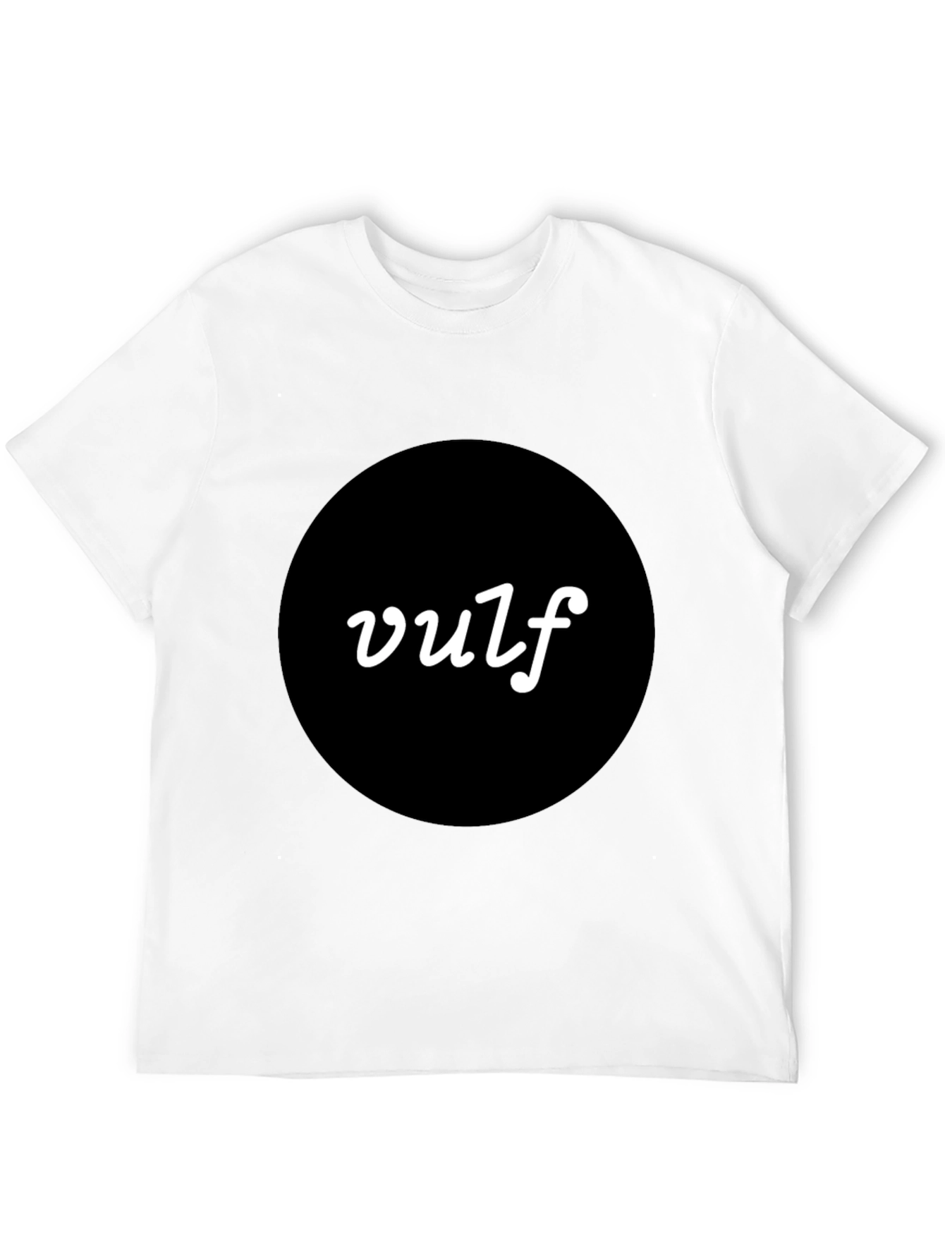 Black Vulf T-Shirt - Modern Black Tee with Bold Logo view 12