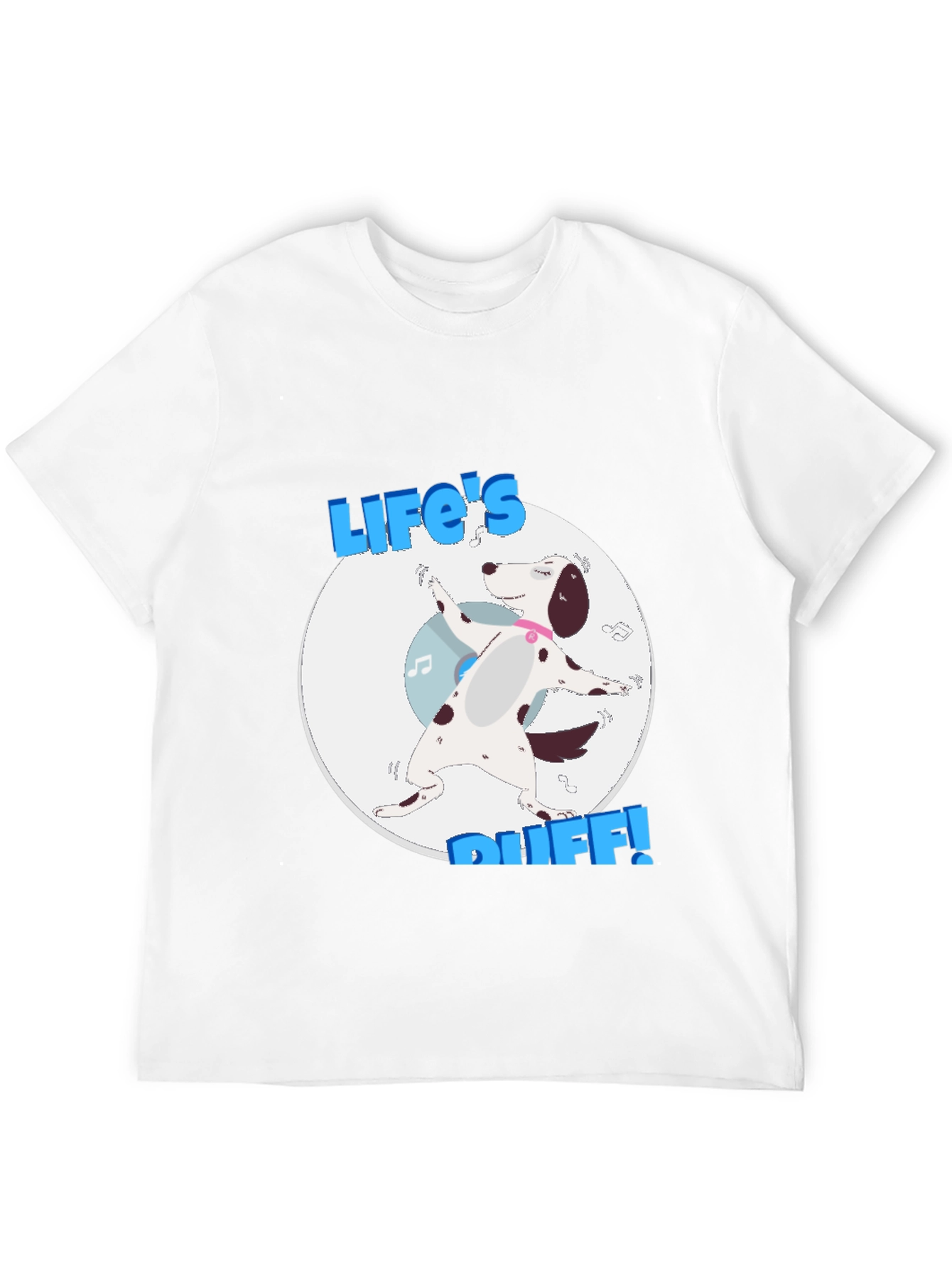 Black Life's Ruff T-Shirt - Dalmatian Dog Graphic Tee view 12