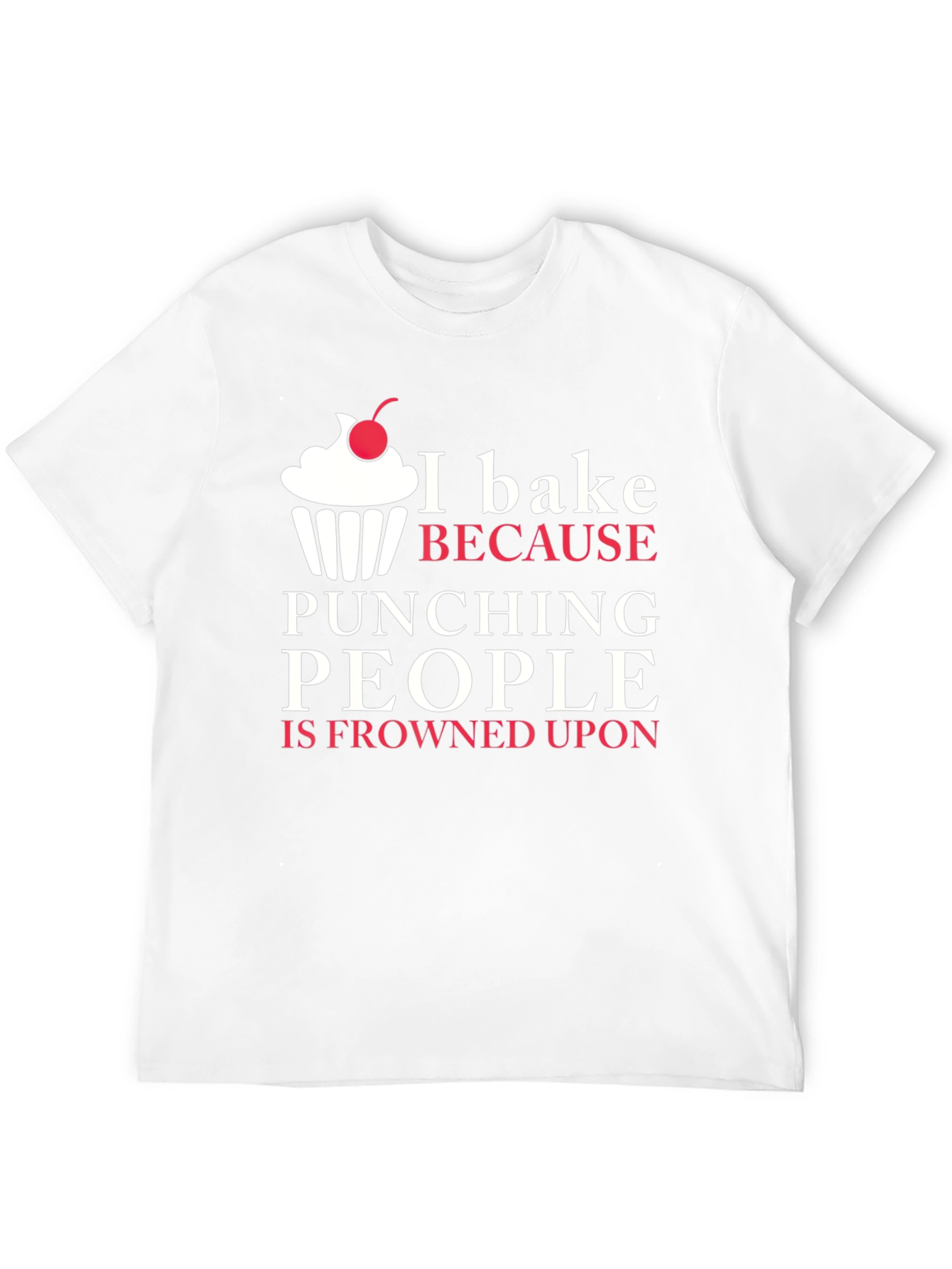 Black Funny I Bake Because Punching People T-Shirt view 12