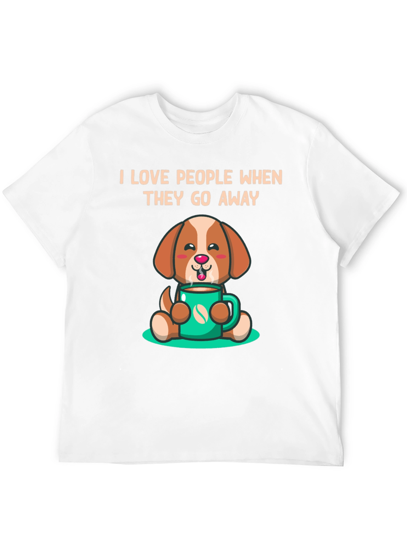 Black Dog Lover T-Shirt: I Love People When They Go Away Funny Tee view 12