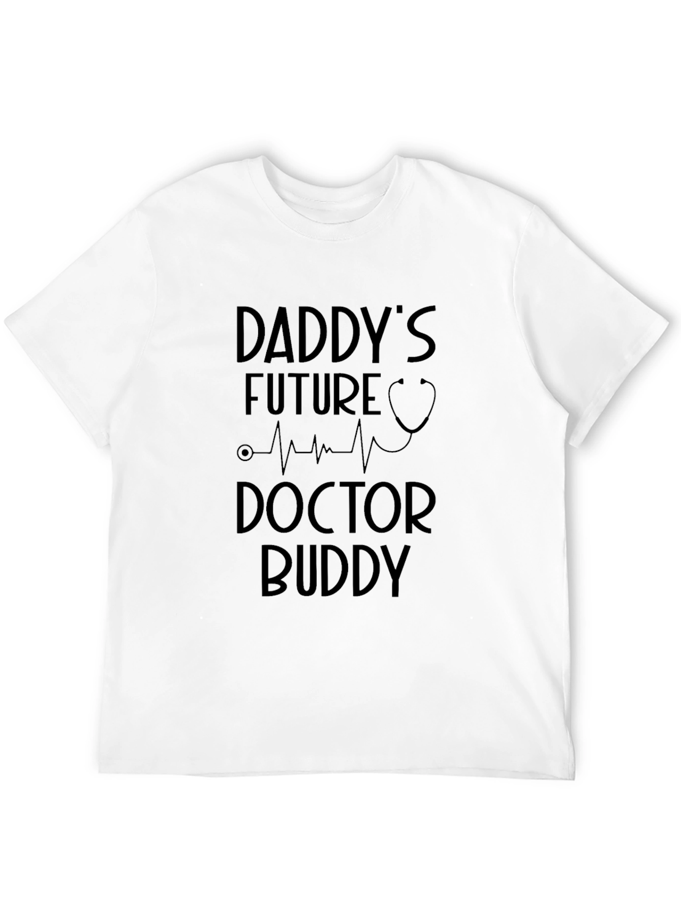 Black Daddy's Future Doctor Buddy T-Shirt view 12