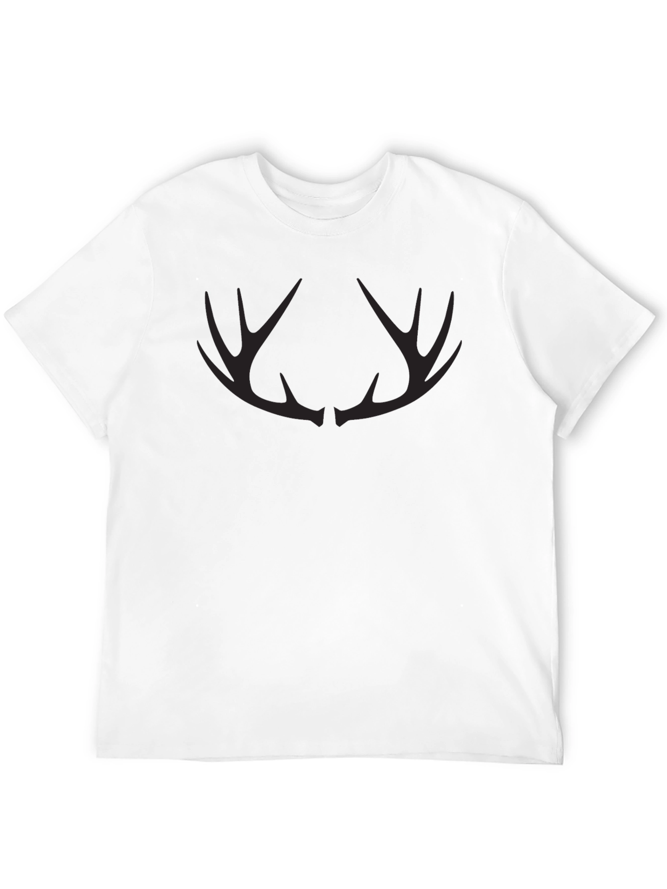 Black Men's Black Antler Graphic Tee - Stylish Casual Wear view 12