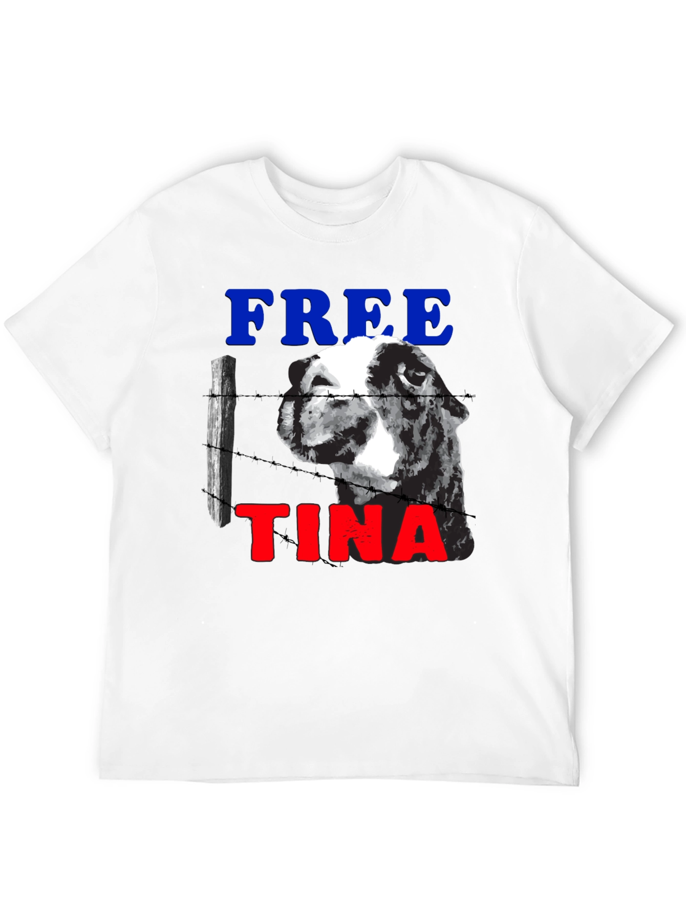 Black Free Tina Novelty Graphic T-Shirt view 12