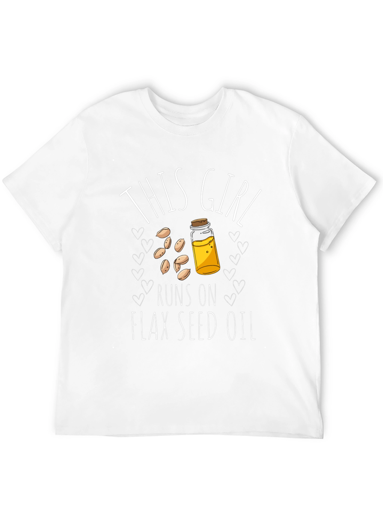 Black Flax Seed Oil T-Shirt - Runs On This Girl Tee view 12