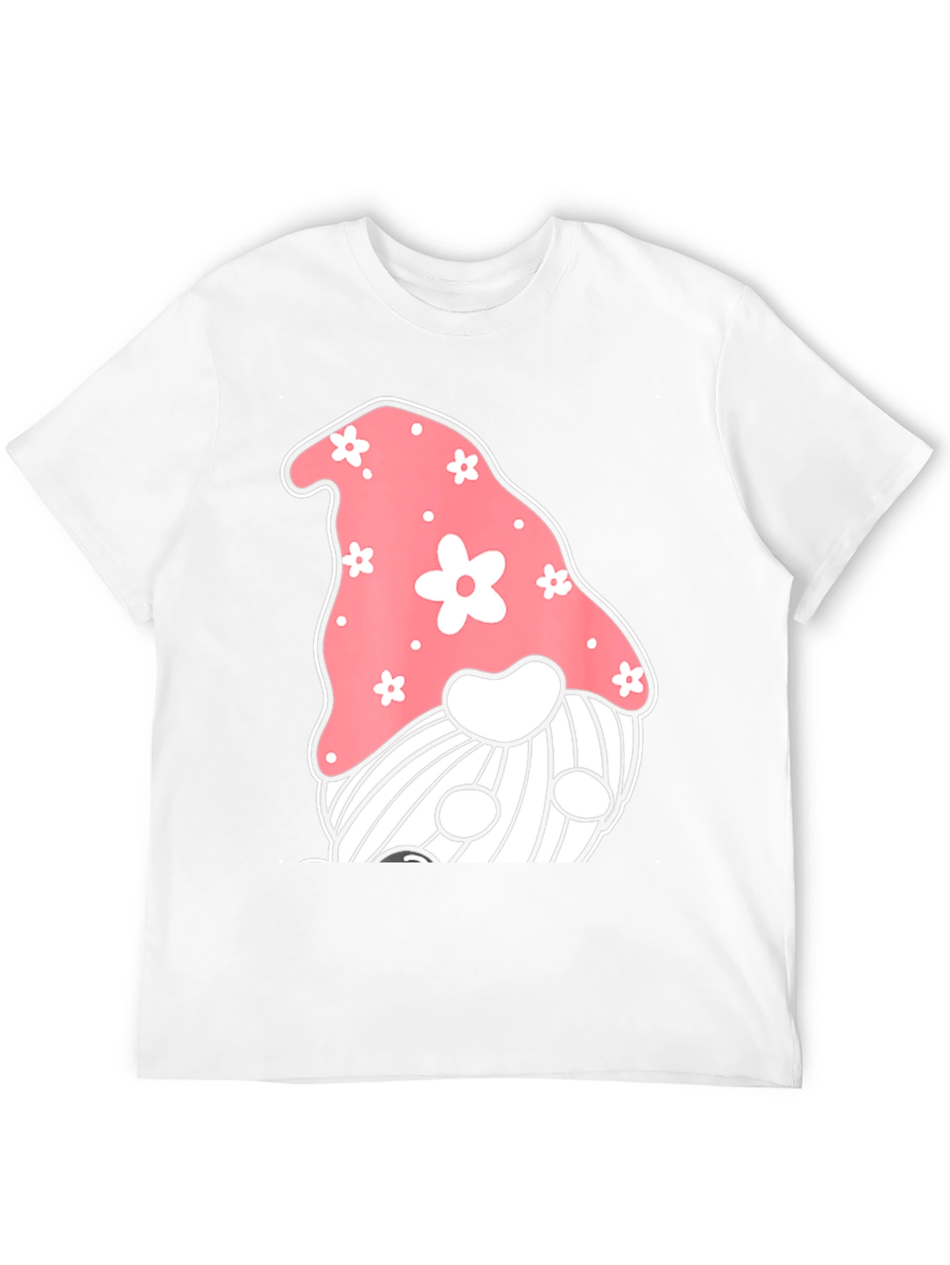 Black Cute Gnome Graphic T-Shirt - Black view 12