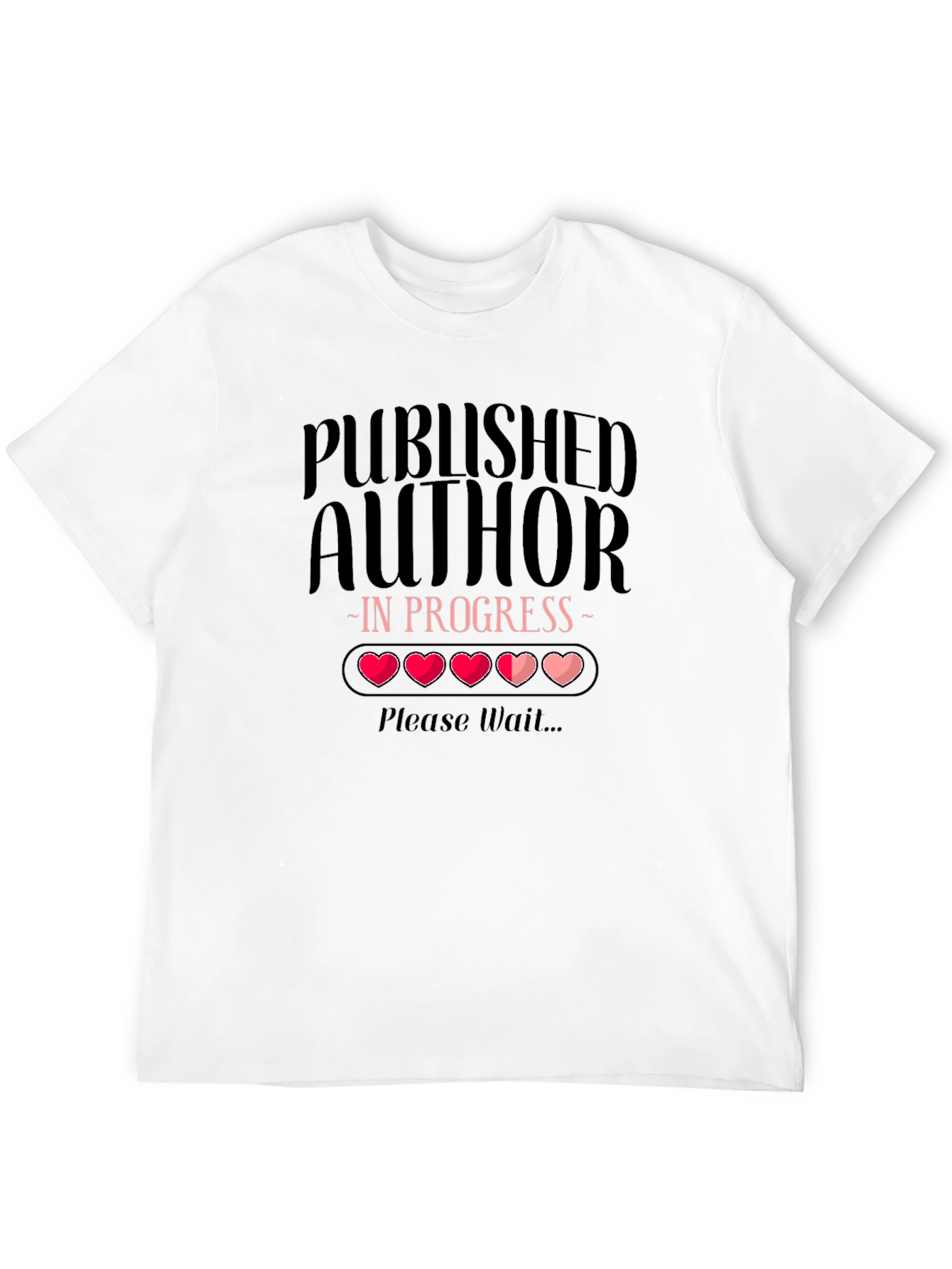 Black Published Author In Progress T-Shirt view 12