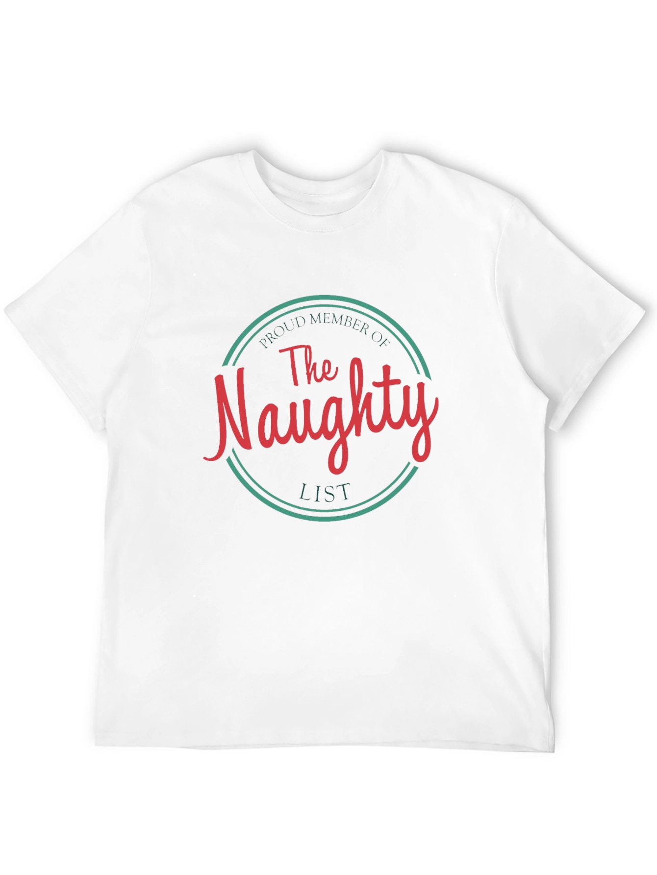 Black Naughty List Tee - Funny Christmas Shirt view 12
