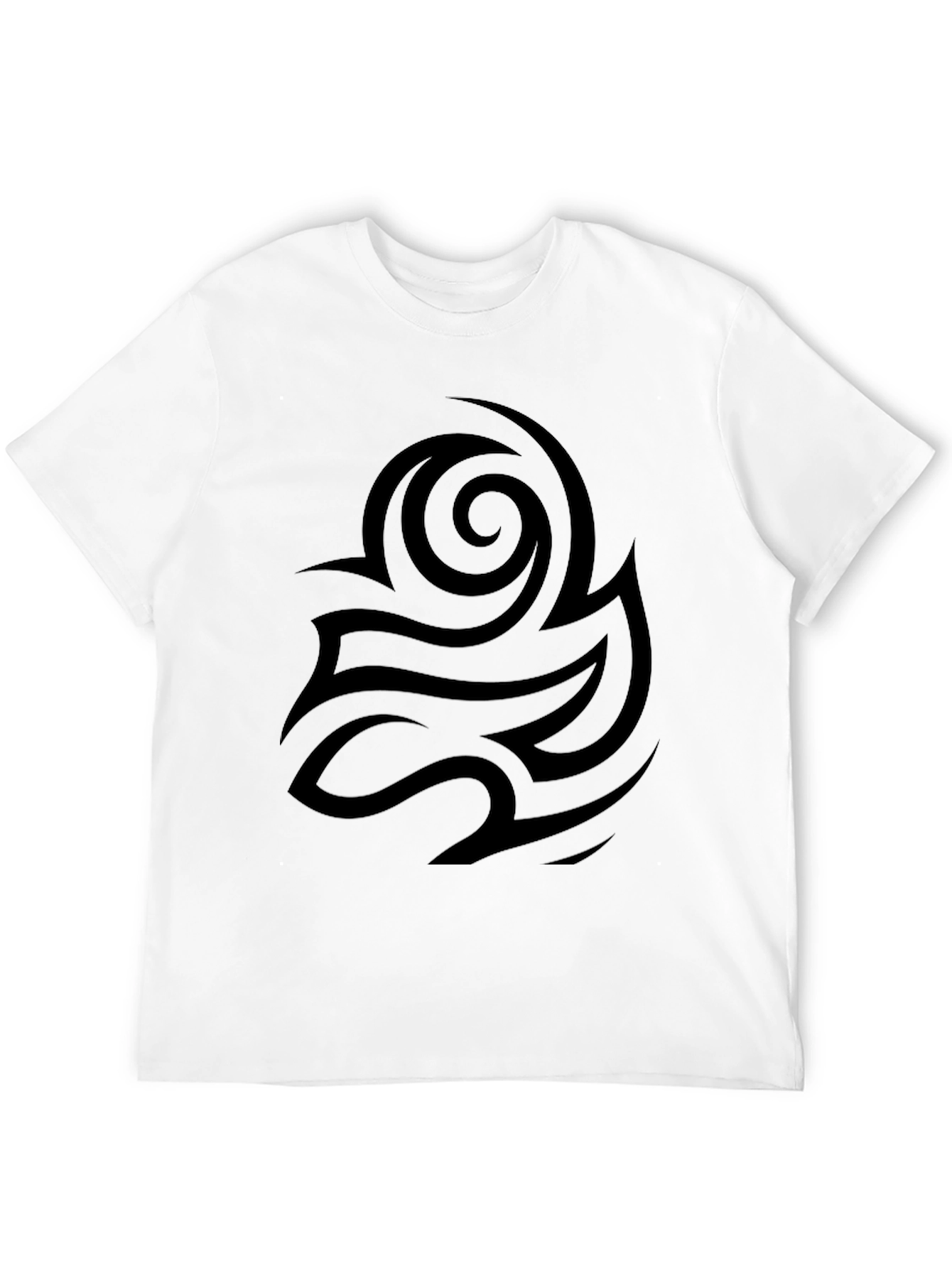 Black Black Tribal Design Tee | Stylish Men's T-Shirt view 12