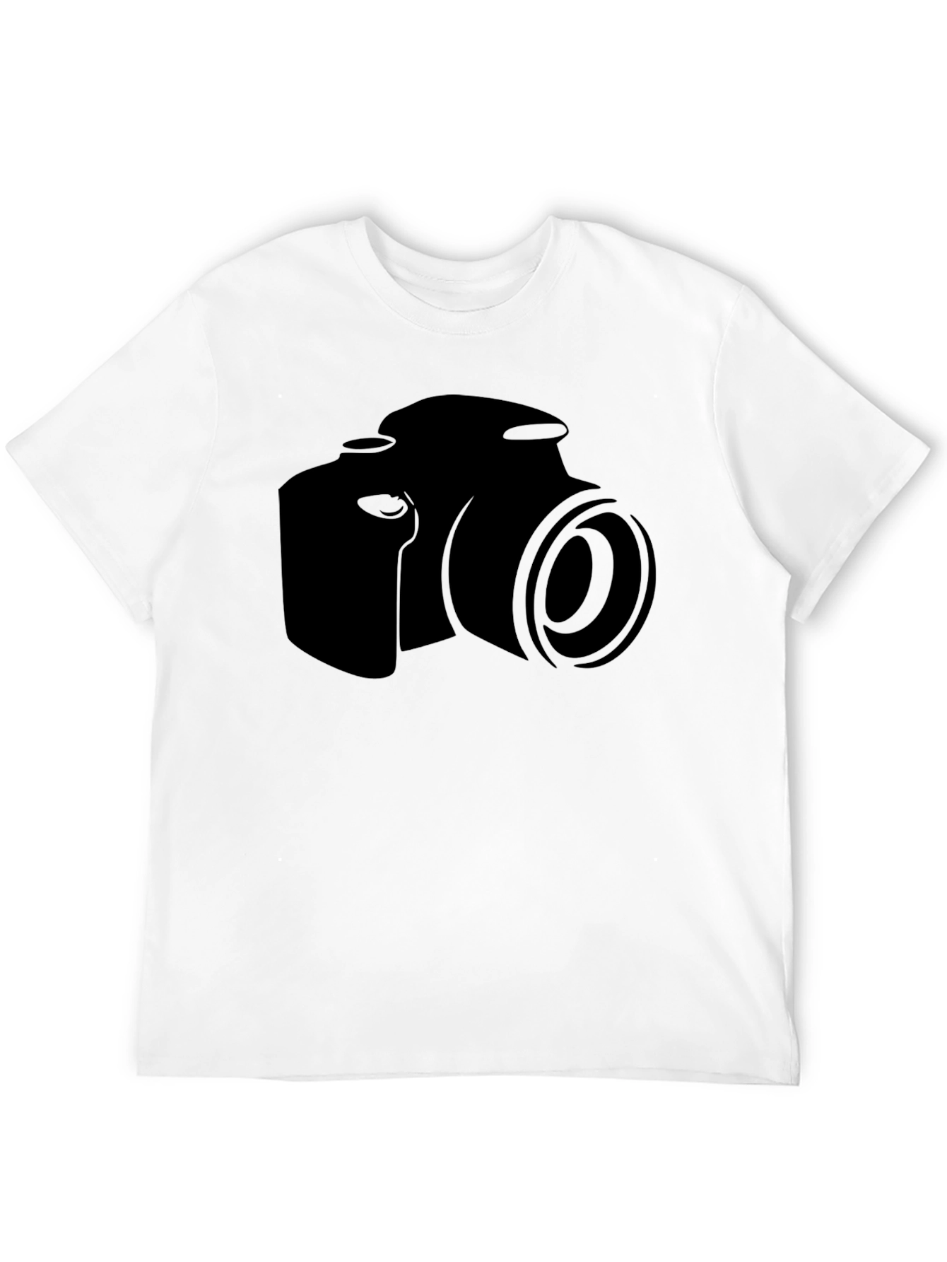 Black Camera Graphic T-Shirt - Black Cotton Tee for Photo Lovers view 12
