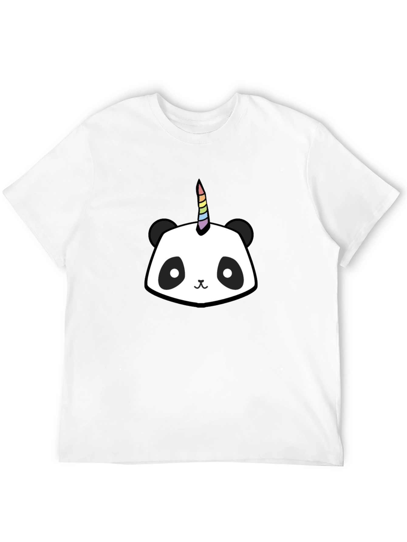 Black Unicorn Panda Graphic Tee - Men's Black T-Shirt view 12