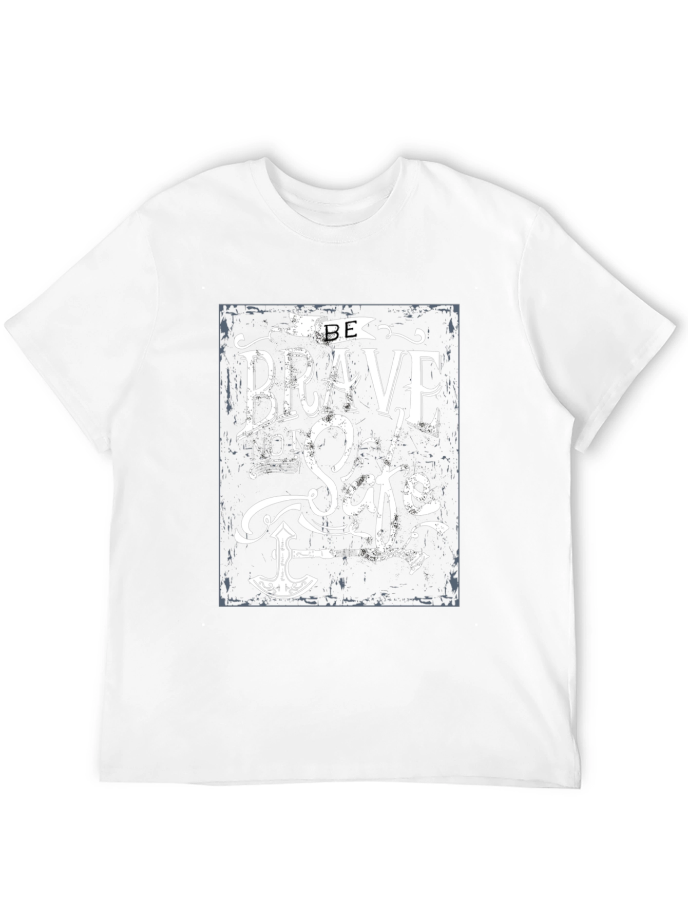 Black Be Brave Not Safe T-Shirt view 12