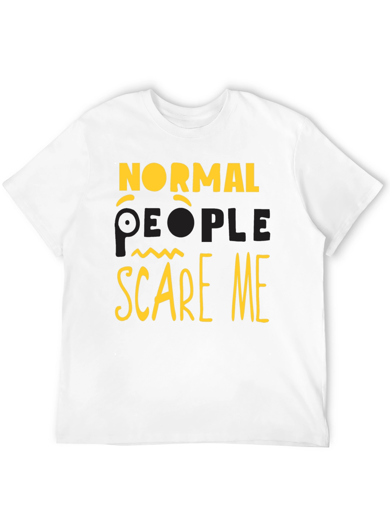 Black Normal People Scare Me Graphic T-Shirt view 12