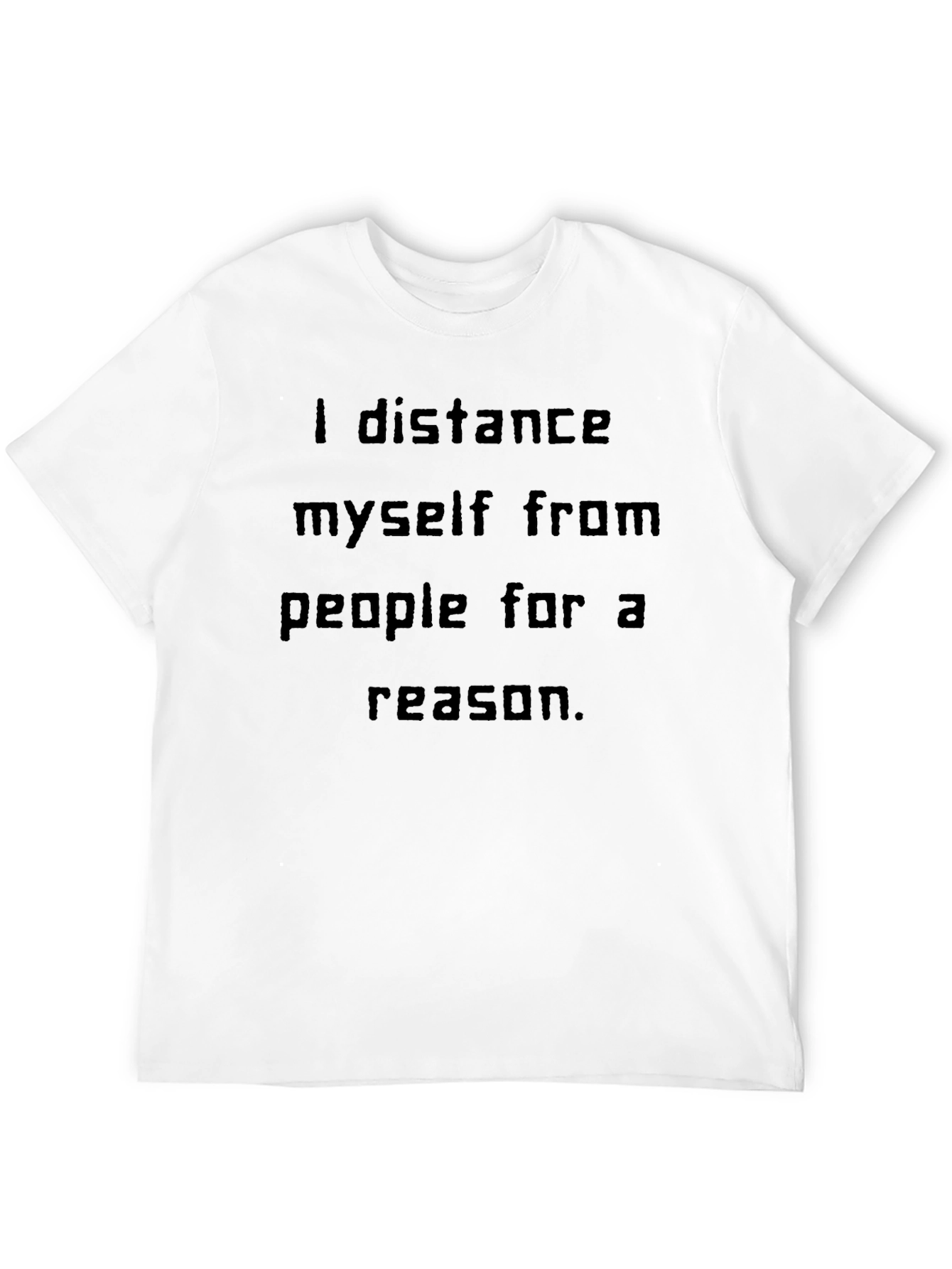 Black I Distance Myself T-Shirt view 12