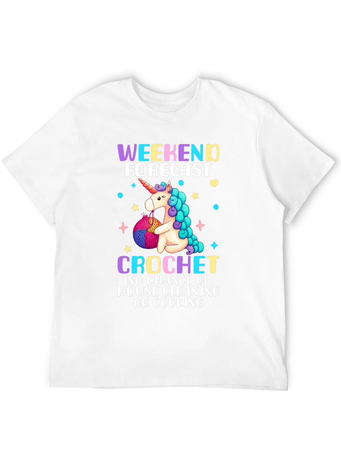 Black Unicorn Crochet T-Shirt: Weekend Forecast view 12