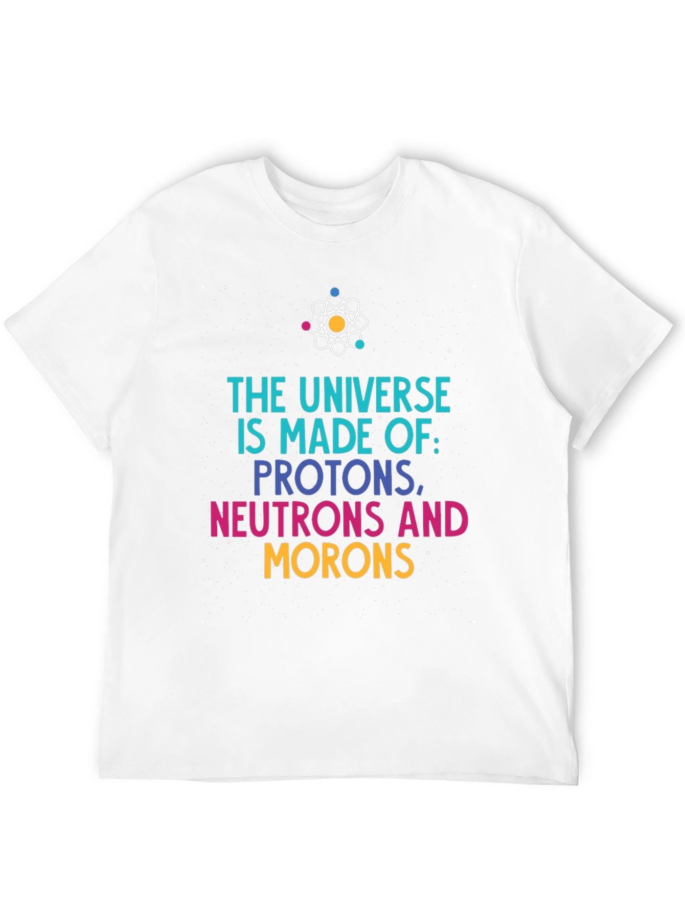 Black Universe Made of Funny Science T-Shirt view 12