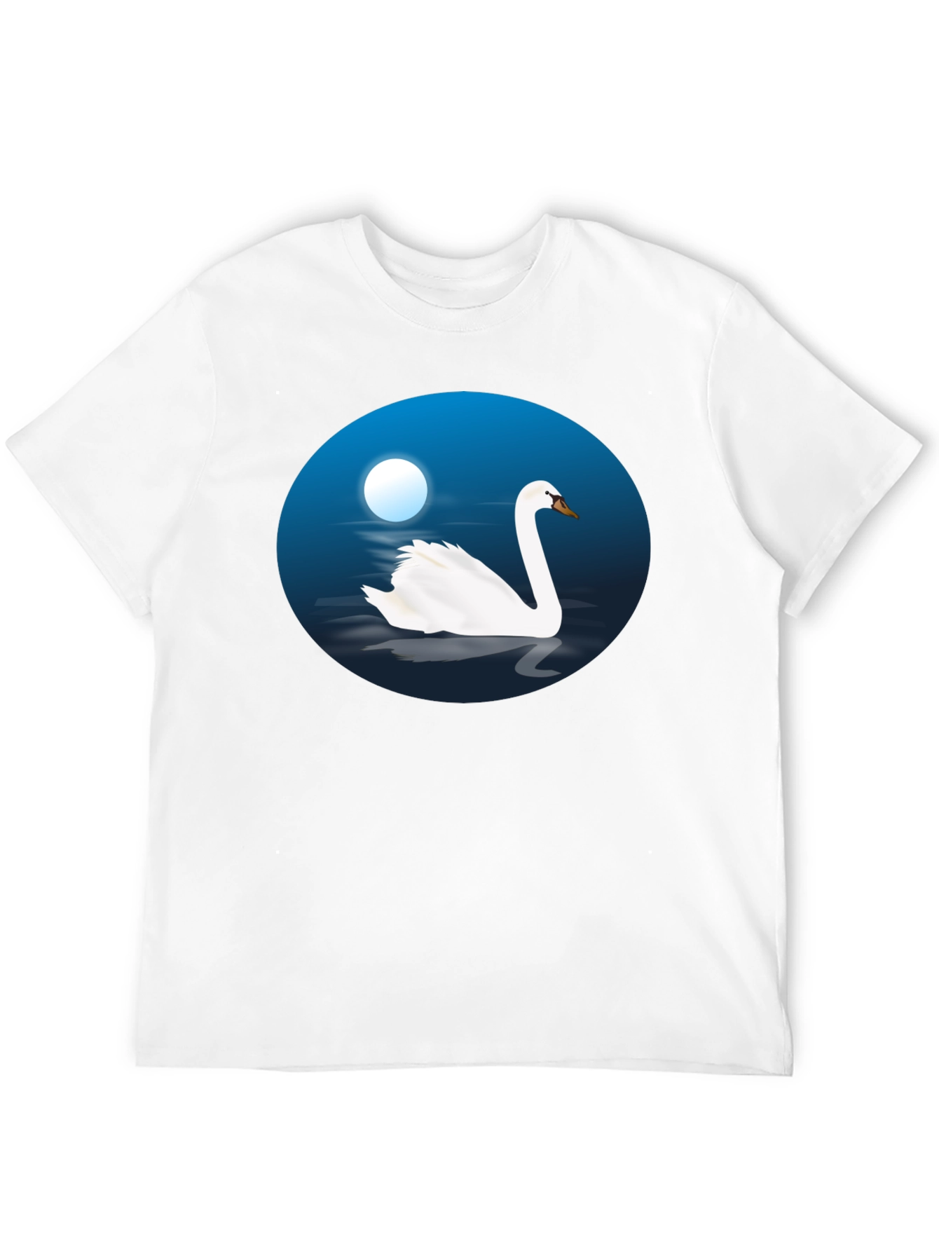 Black Swan Lake Graphic Tee - Black Cotton T-Shirt view 12
