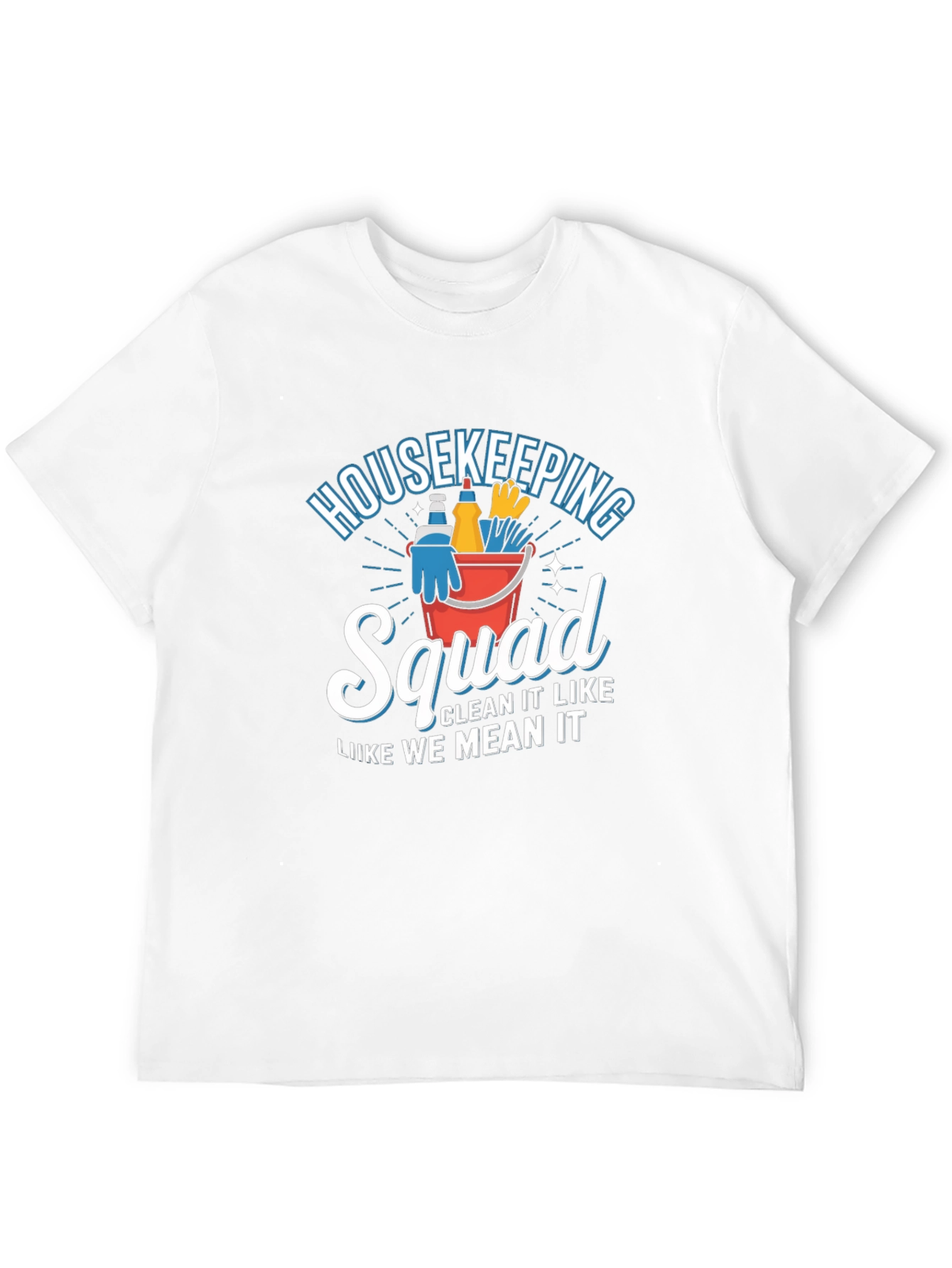 Black Housekeeping Squad T-Shirt - Cleaning Team Apparel view 12