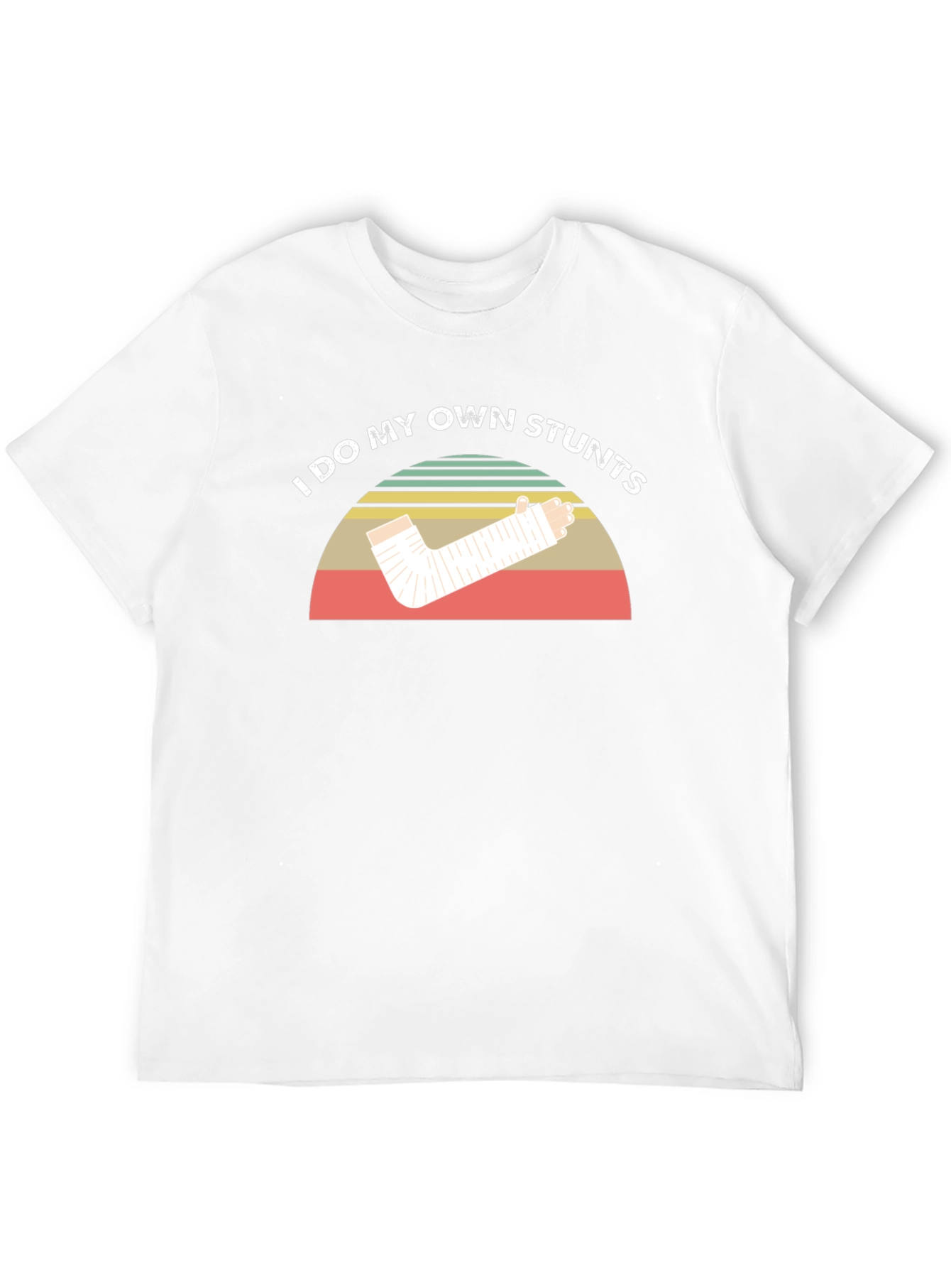 Black I Do My Own Stunts Humor T-Shirt view 12