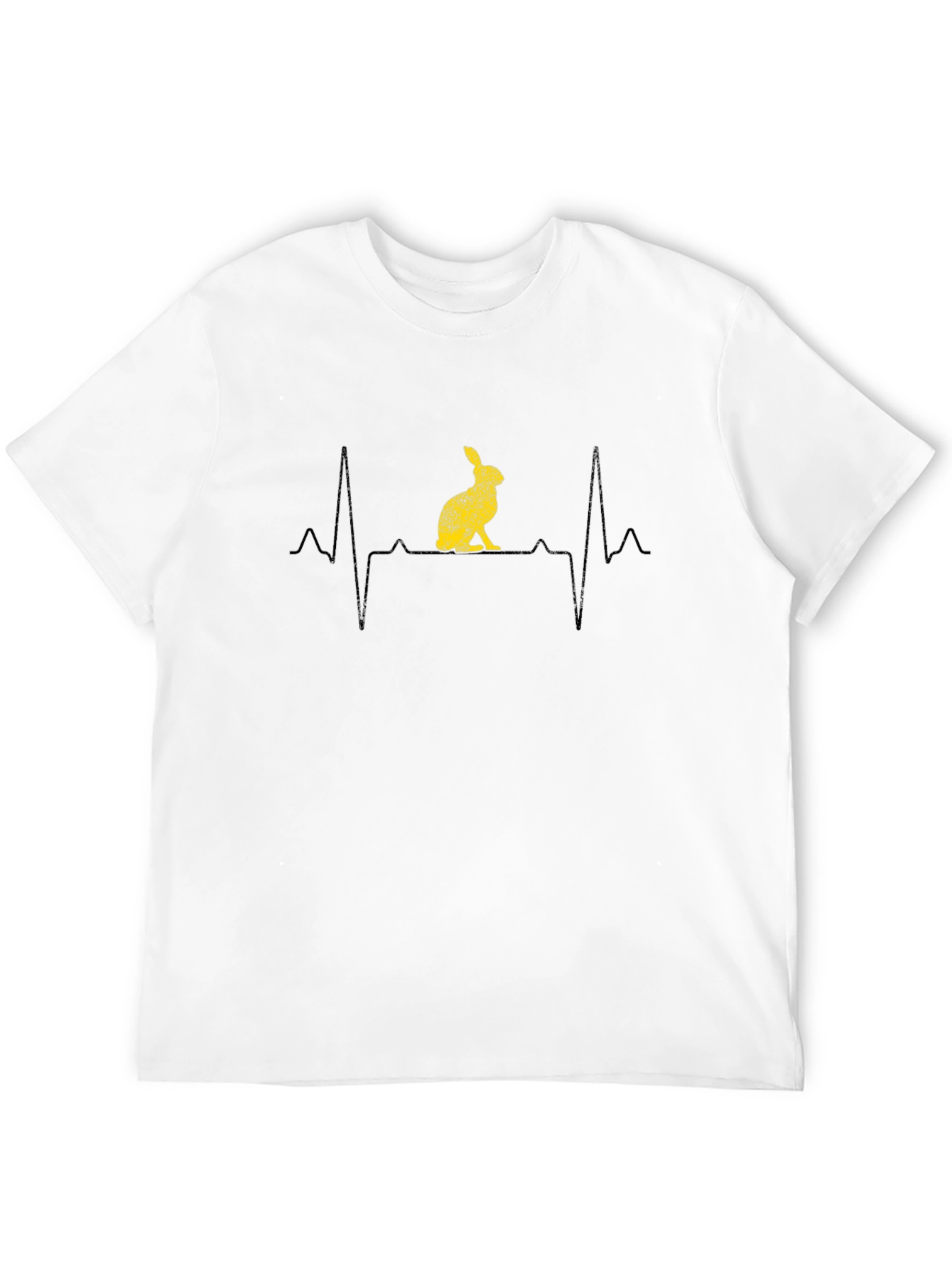 Black Rabbit Heartbeat T-Shirt view 12