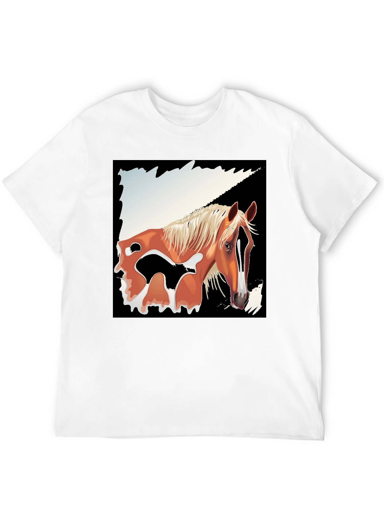 Black Horse Graphic Tee - Men's Black T-Shirt view 12