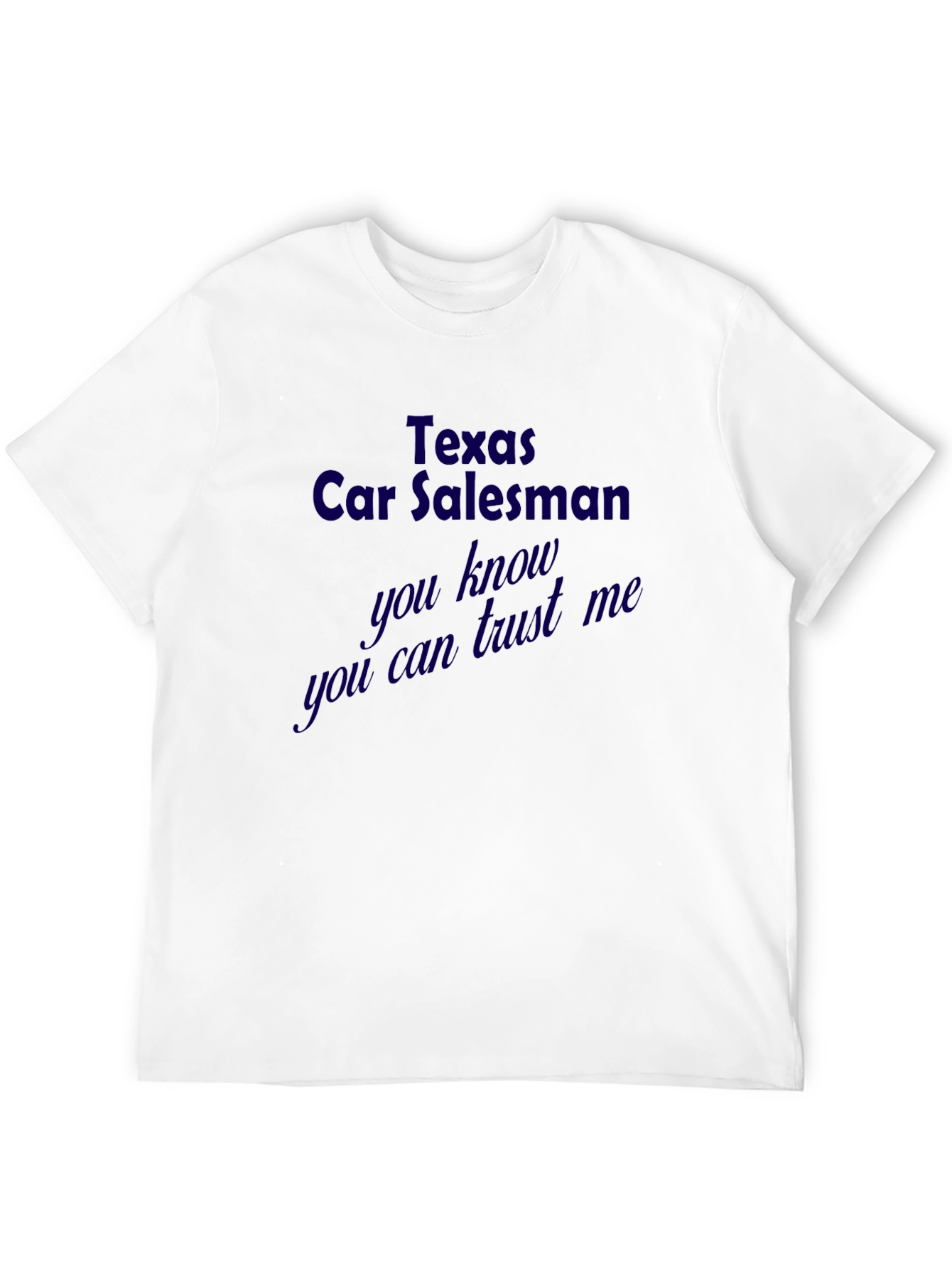 Black Texas Car Salesman Novelty Graphic Tee view 12