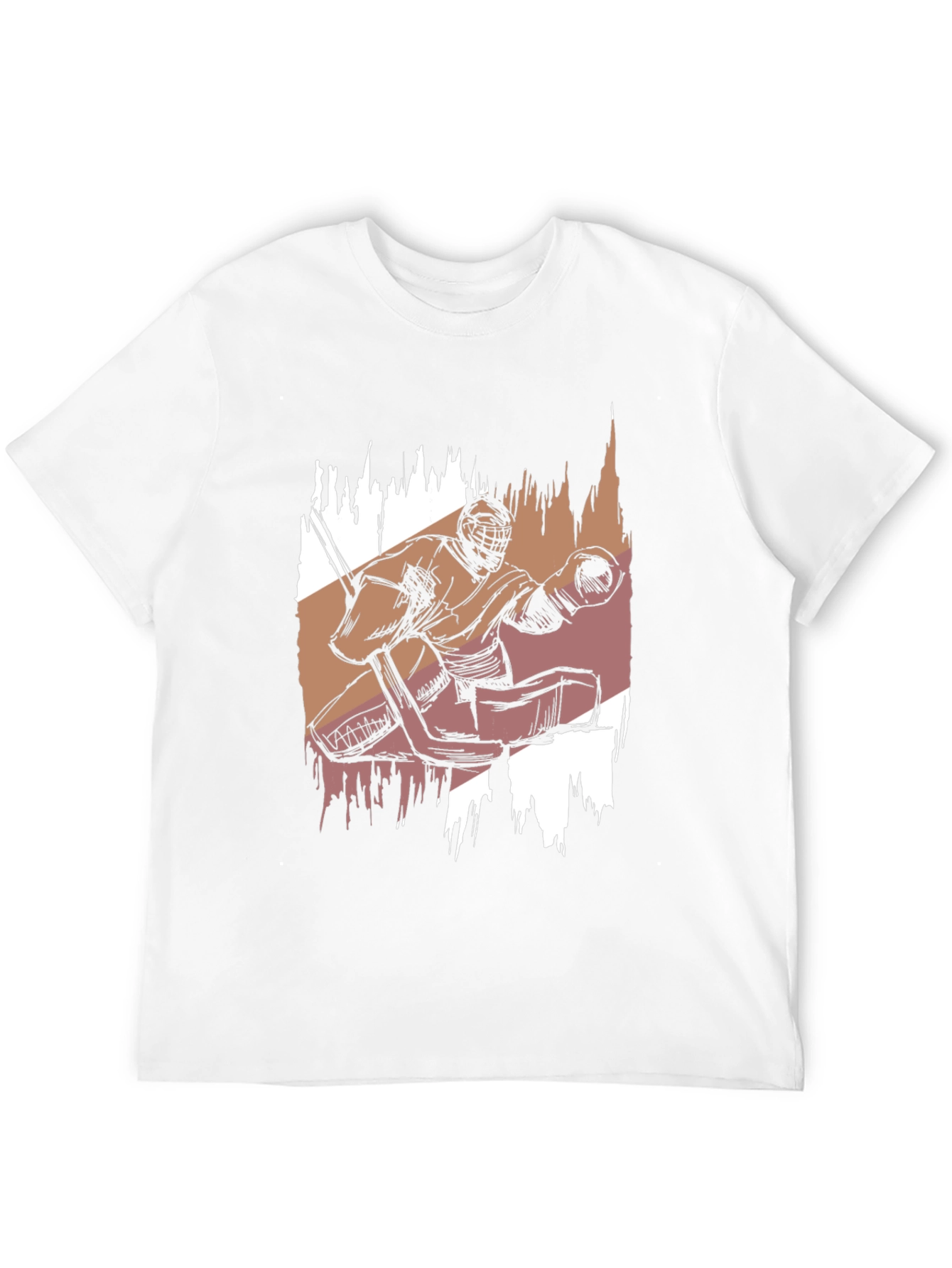 Black Hockey Goalie Graphic Tee - Cool Sportswear view 12