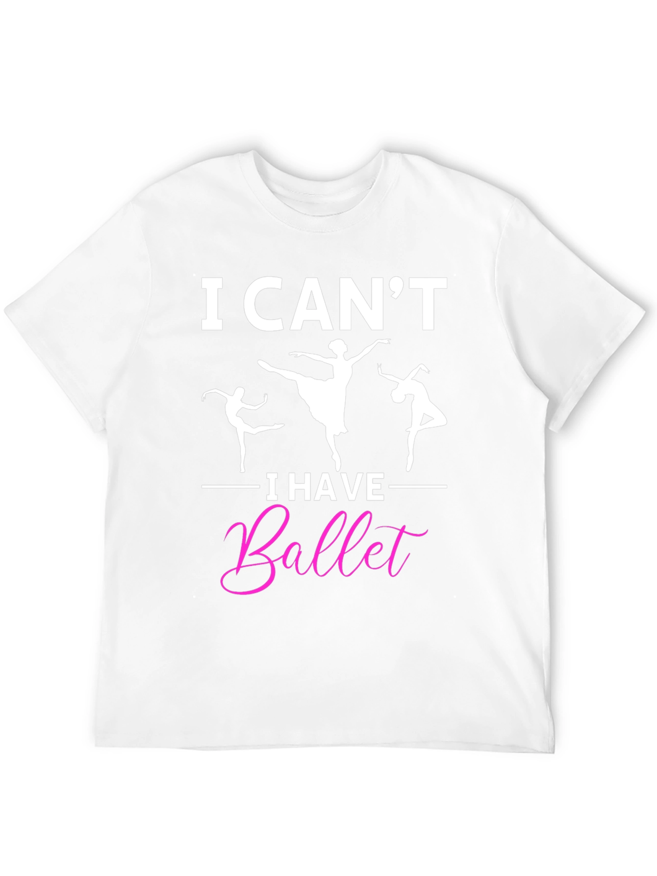 Black I Can't I Have Ballet Graphic T-Shirt view 12