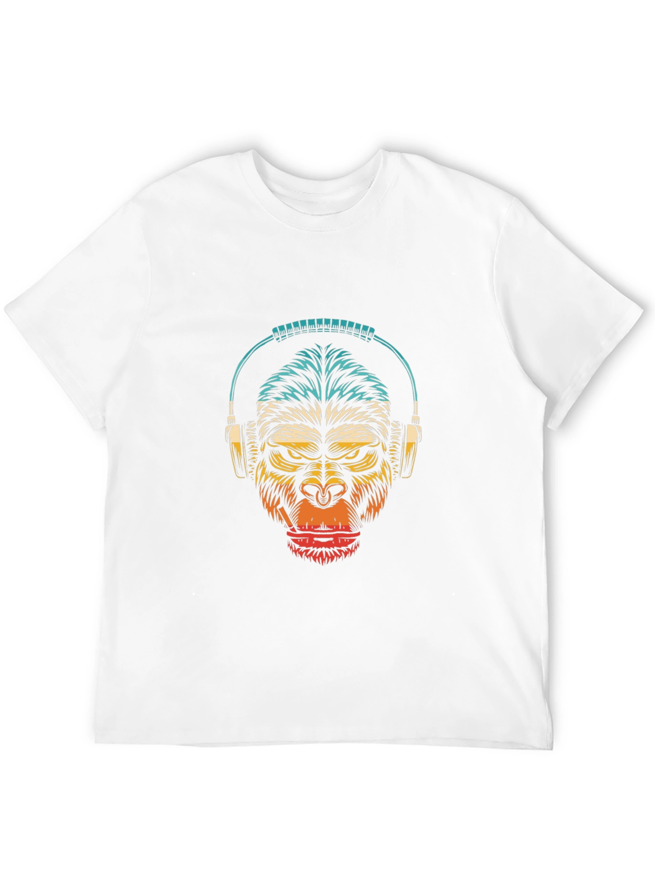 Black DJ Gorilla Graphic T-Shirt view 12