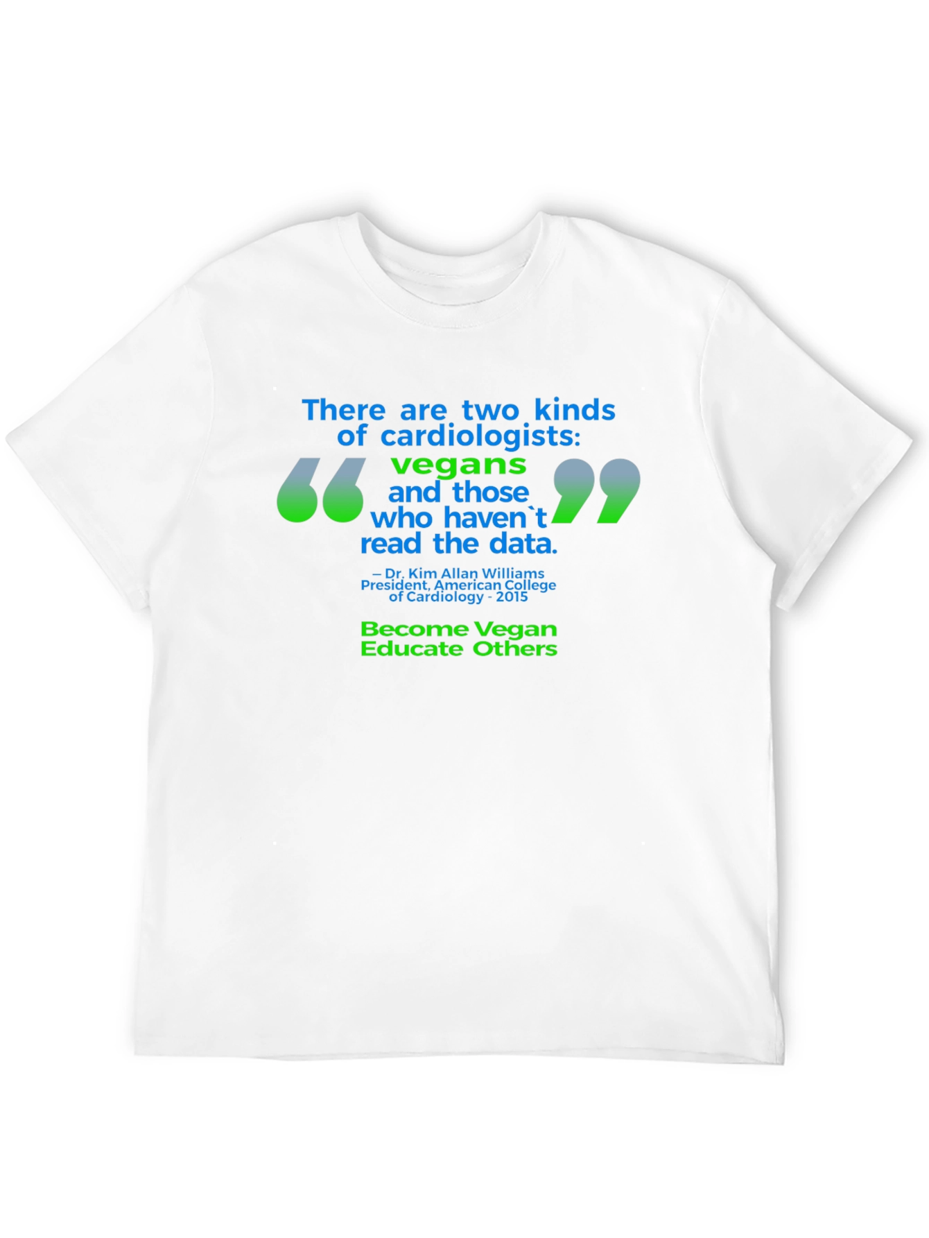 Black Vegan Cardiologist T-Shirt - Read the Data view 12