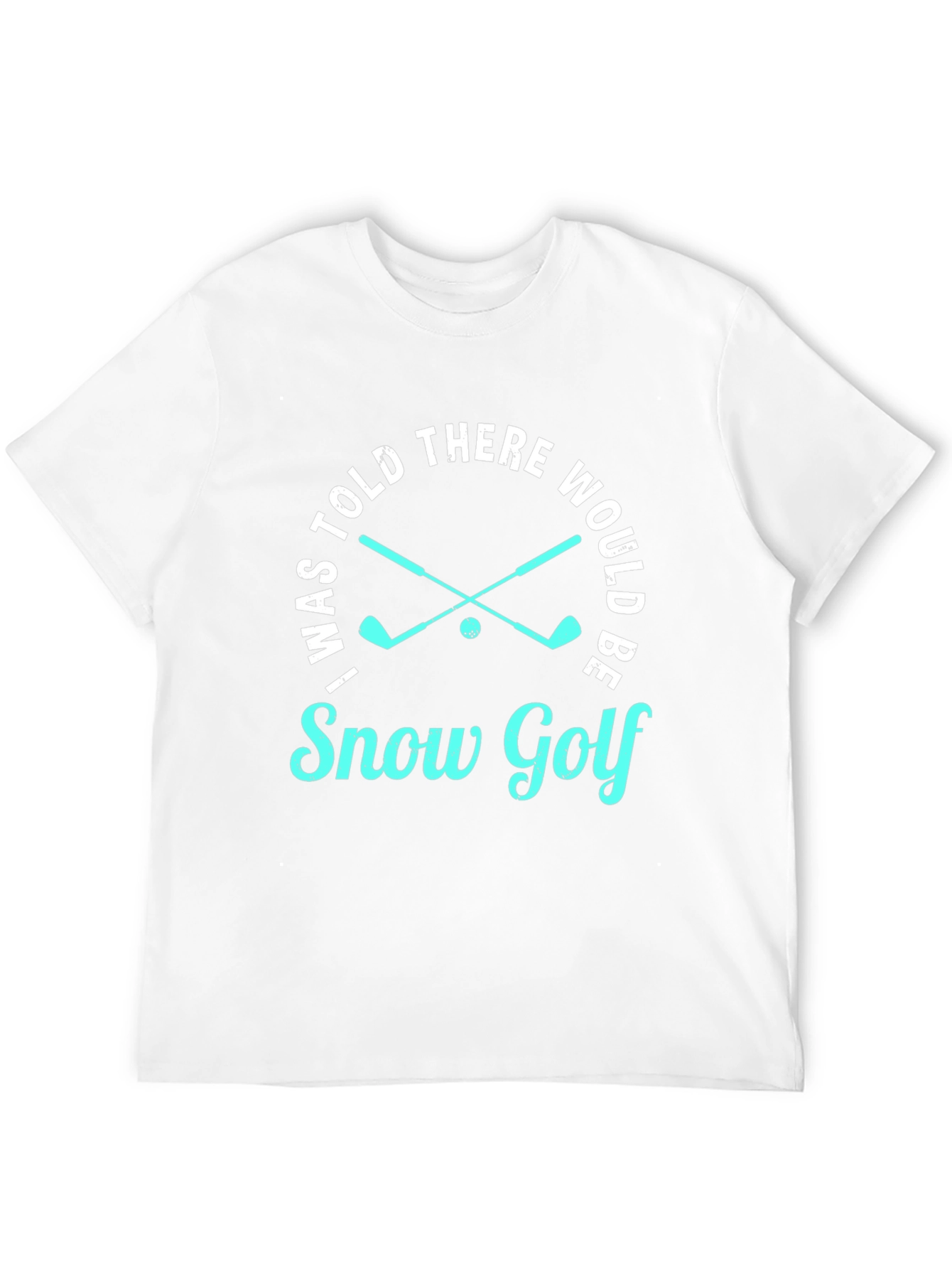 Black Snow Golf T-Shirt - Funny Golfing Tee view 12