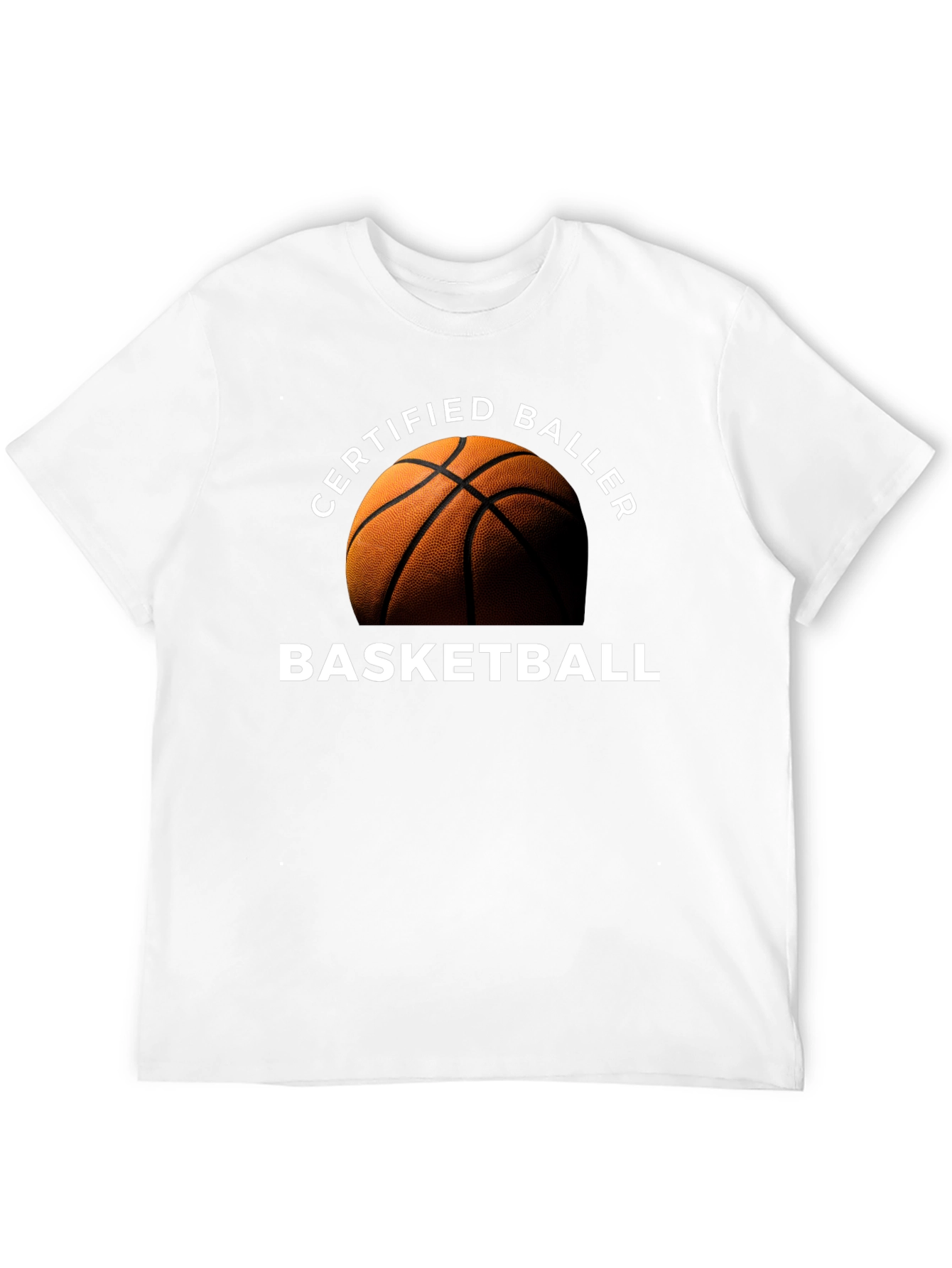 Black Certified Baller Basketball Graphic T-Shirt view 12