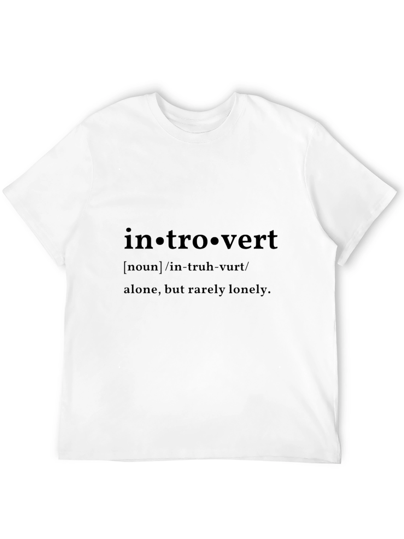 Black Introvert Definition Black T-Shirt view 12