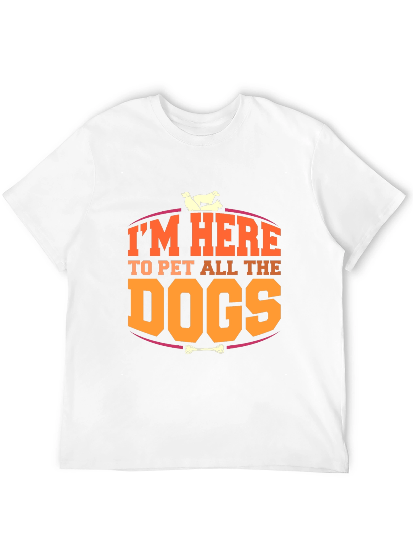 Black I'm Here to Pet All the Dogs T-Shirt view 12