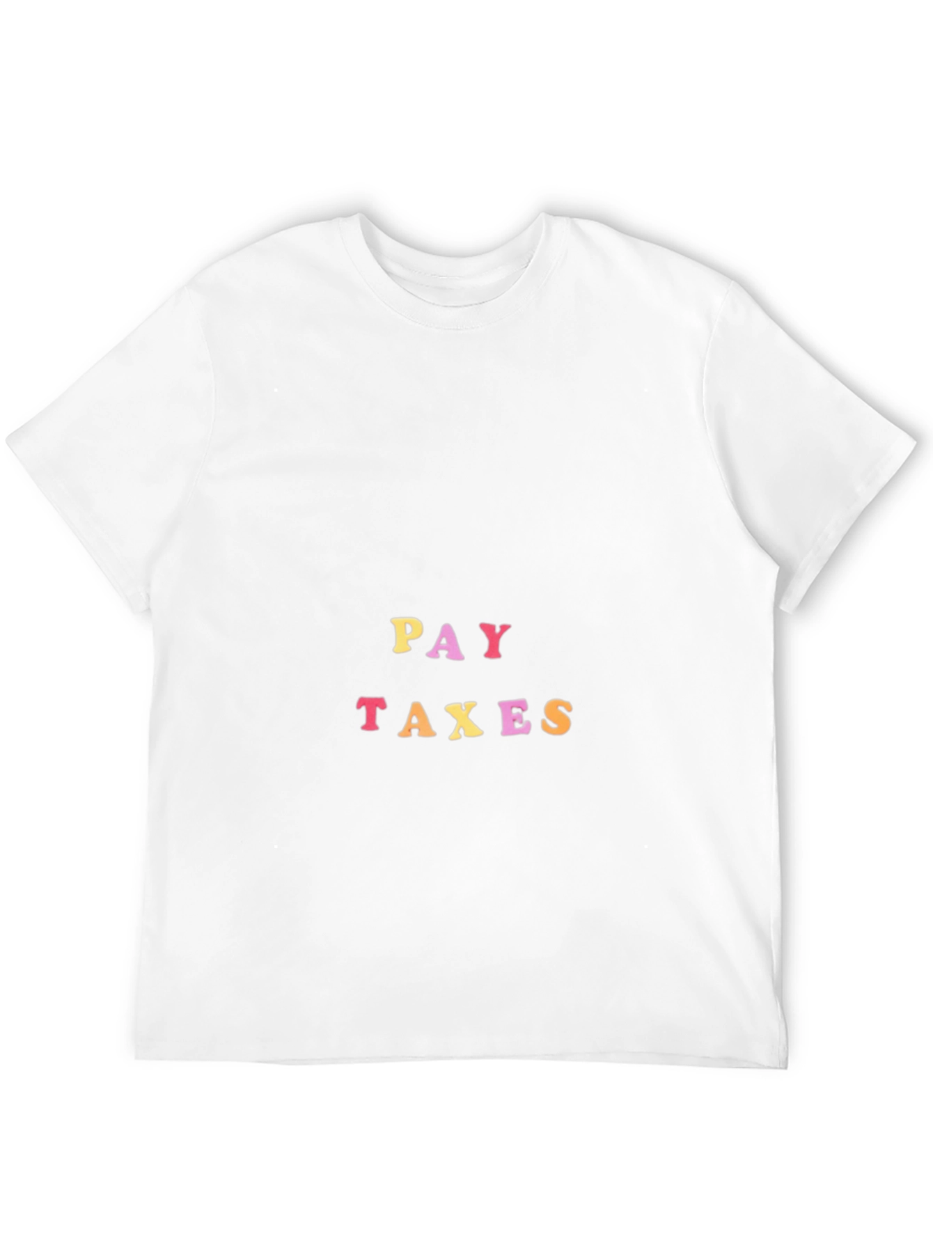 Black Pay Taxes Black T-Shirt - Political Statement Tee view 12