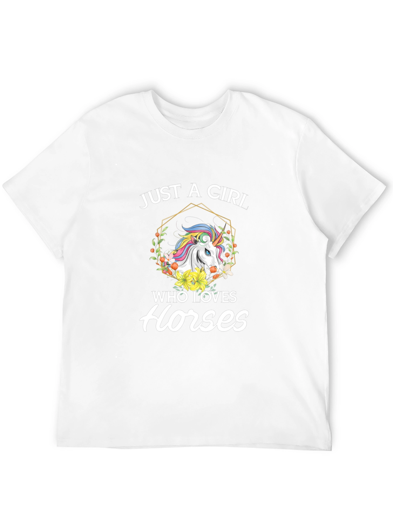 Black Just A Girl Who Loves Horses T-Shirt view 12