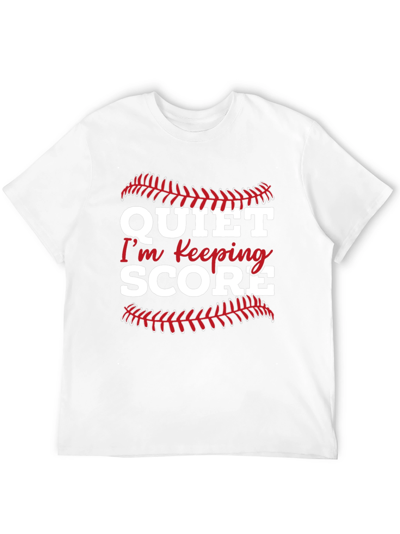 Black Quiet I'm Keeping Score Graphic Tee view 12