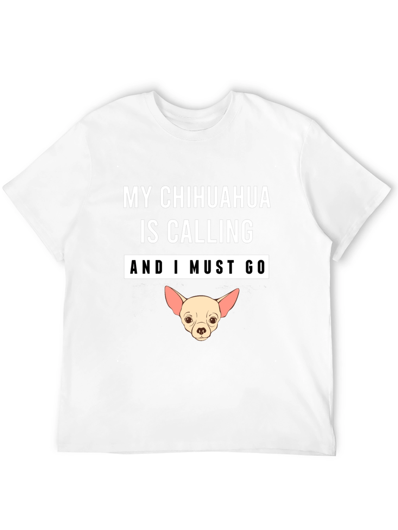 Black Chihuahua Calling T-Shirt view 12