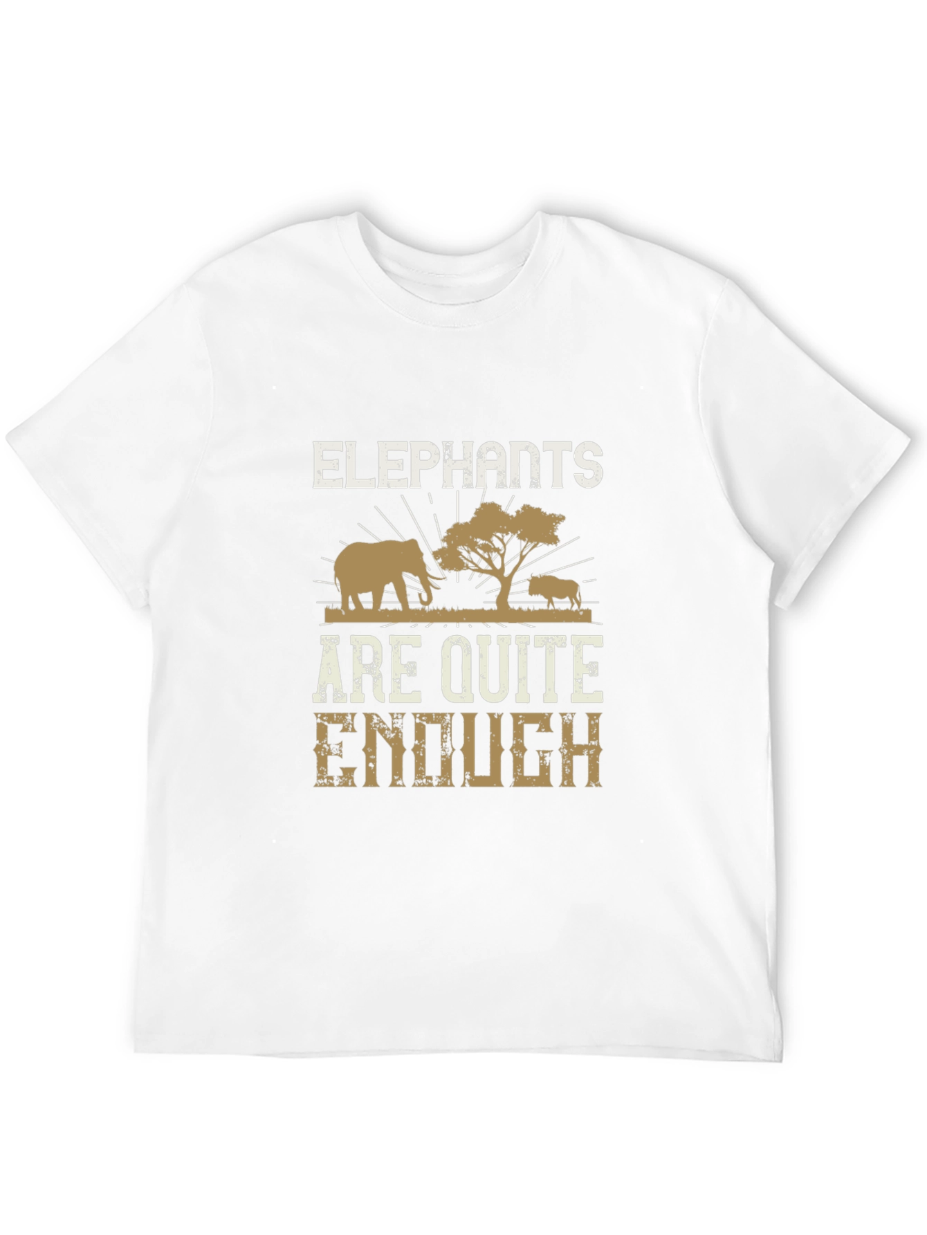 Black Elephant T-Shirt: Are Quite Enough Safari Tee view 12