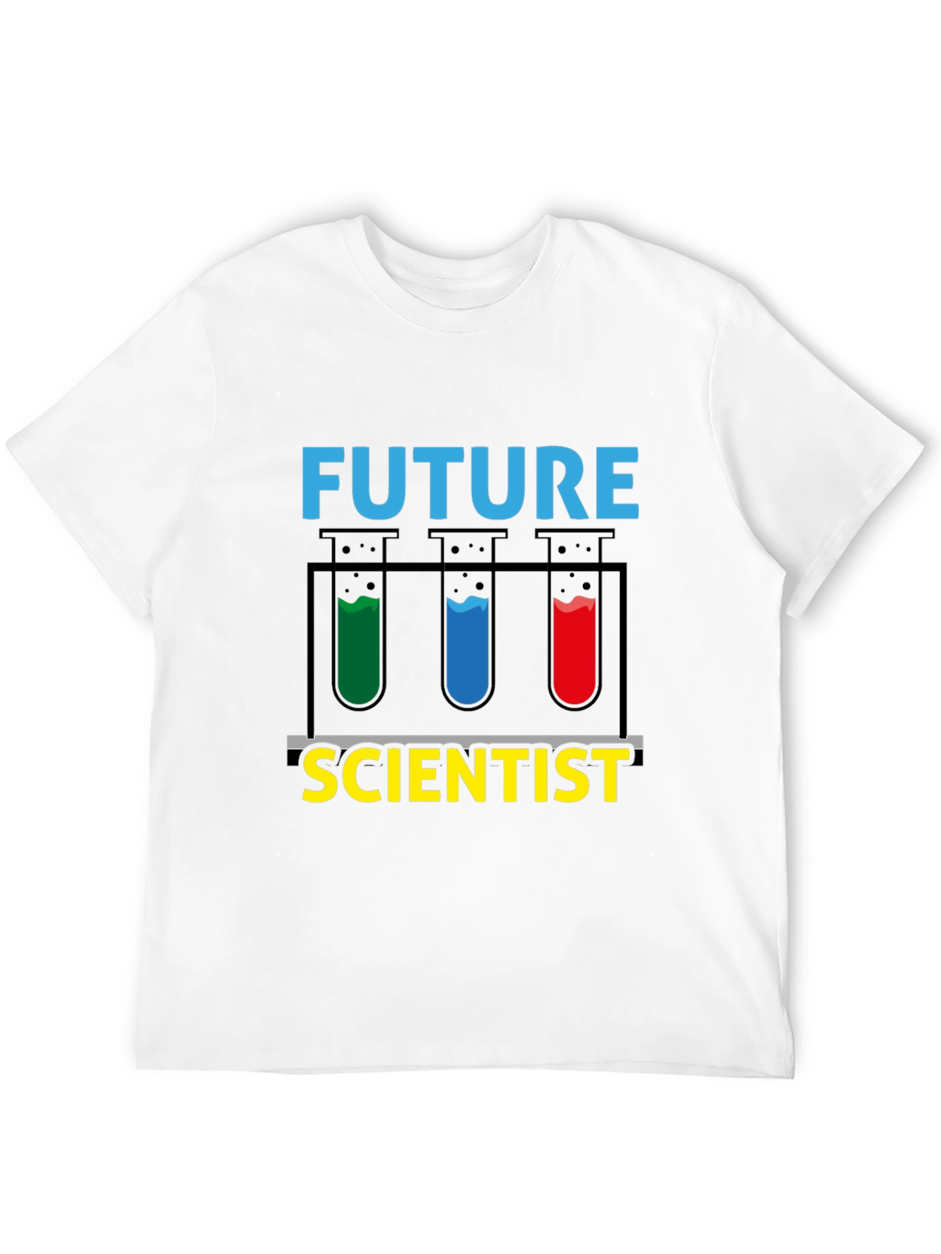 Black Future Scientist T-Shirt - Science Experiment Design view 12