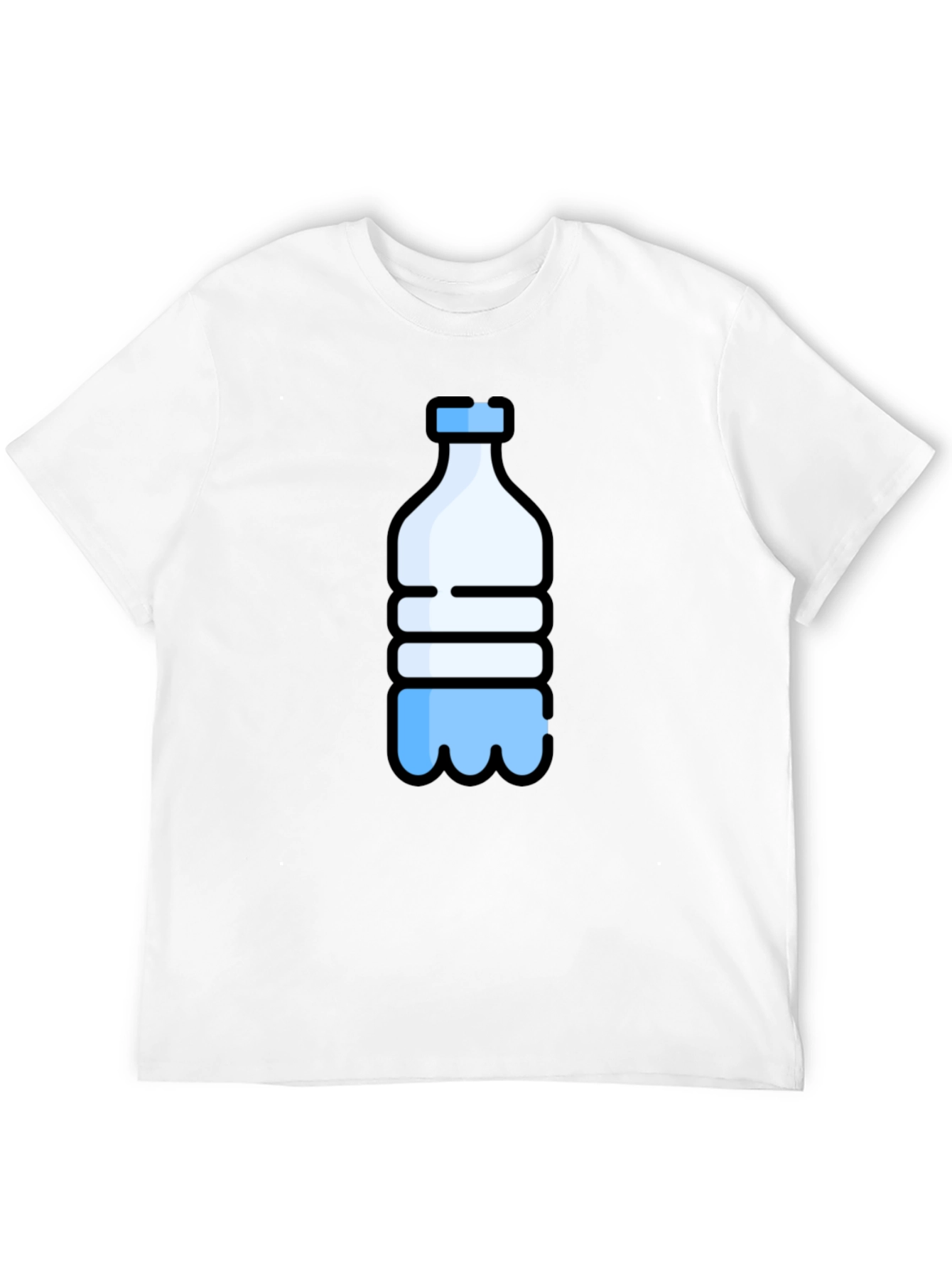 Black Water Bottle Graphic Tee - Black view 12