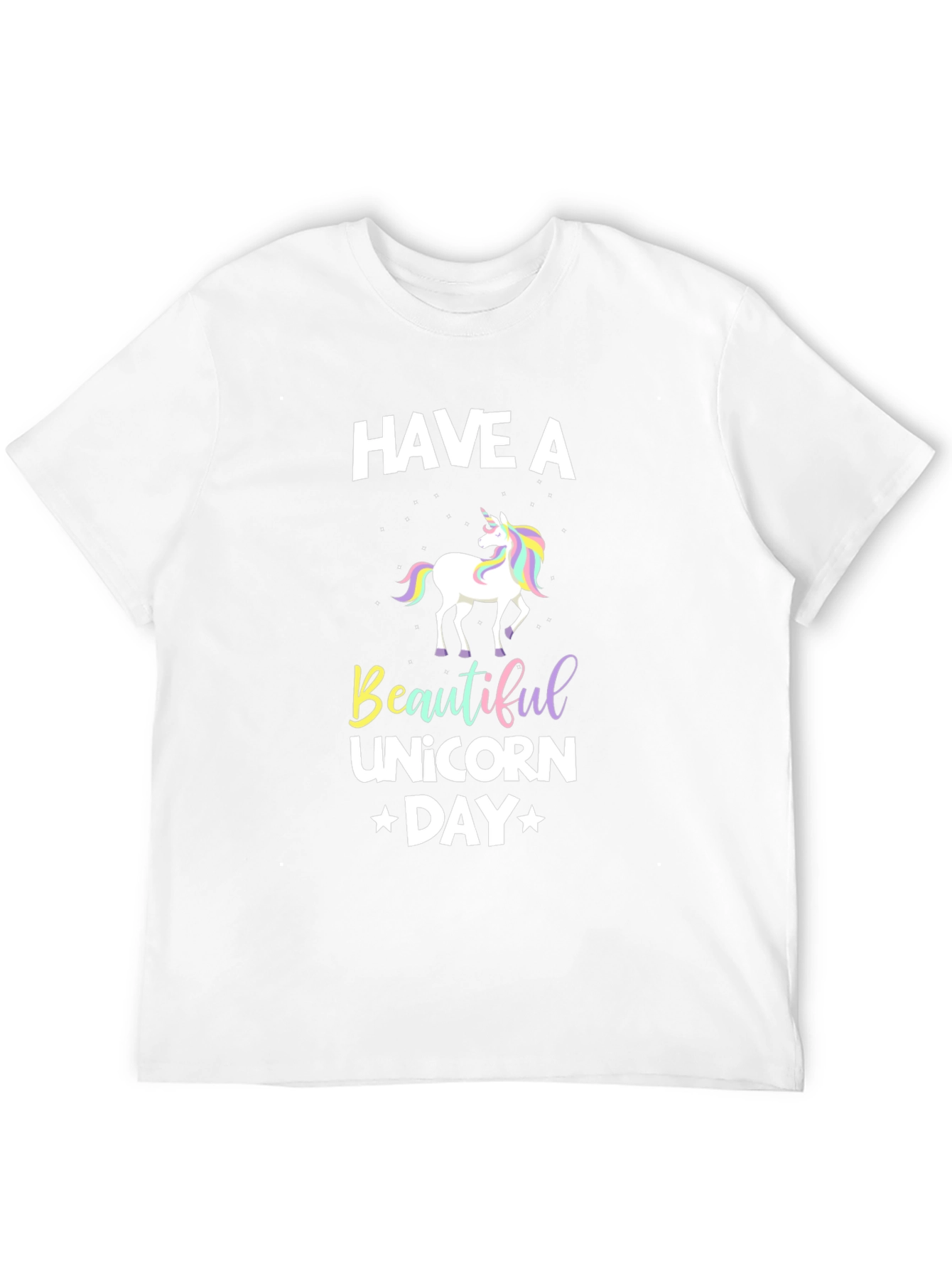 Black Have A Beautiful Unicorn Day Black T-Shirt view 12