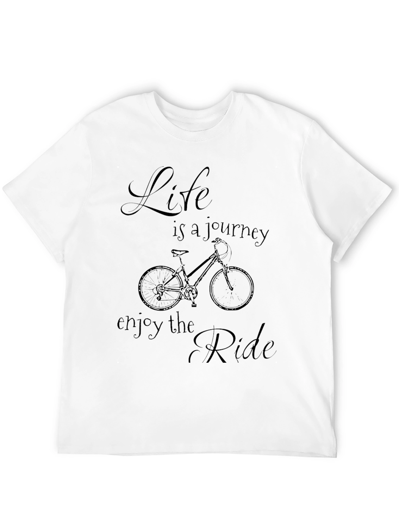 Life is a Journey Bicycle Graphic Tee - 12