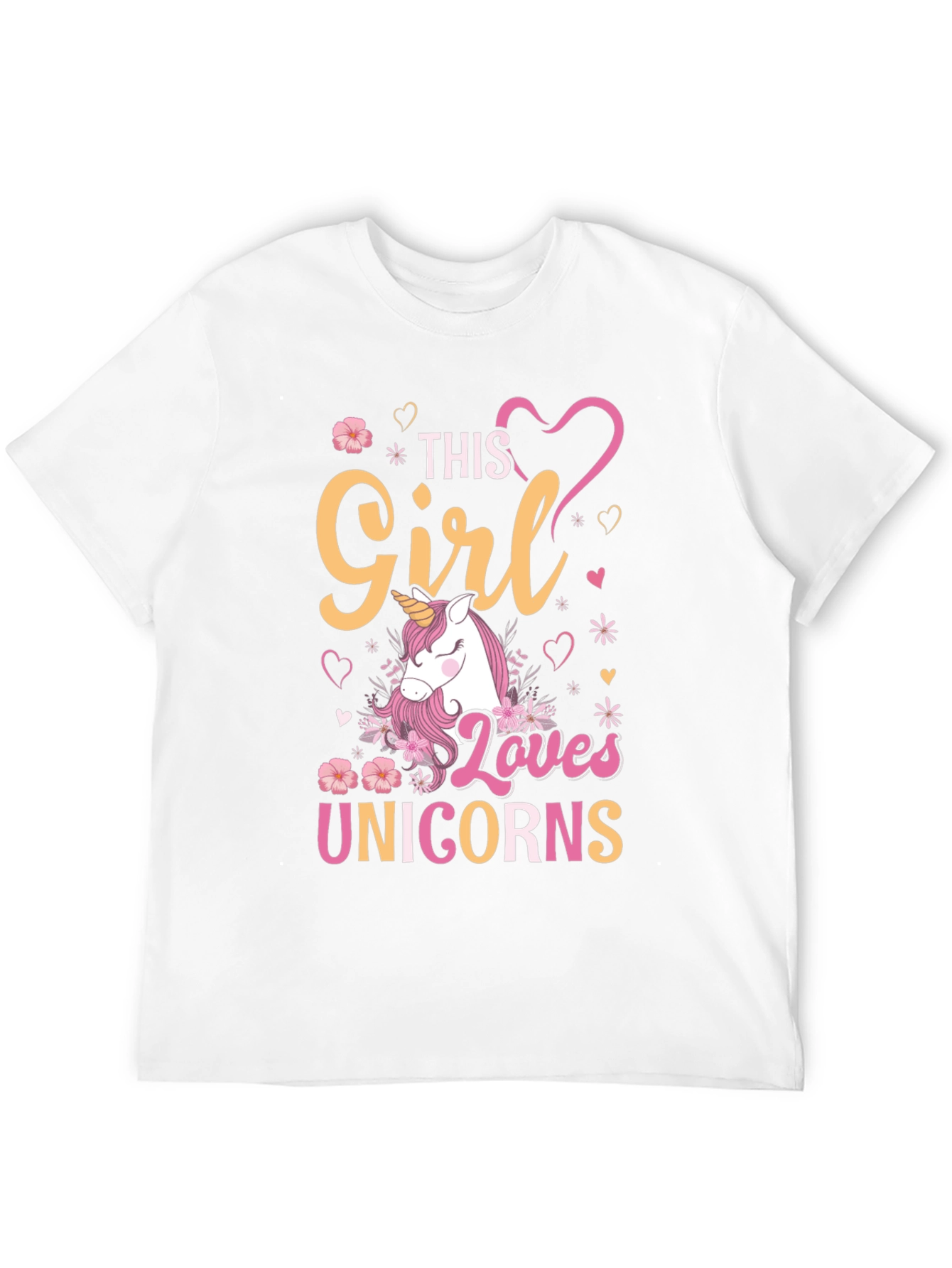 Black Girl Loves Unicorns T-Shirt, Black view 12