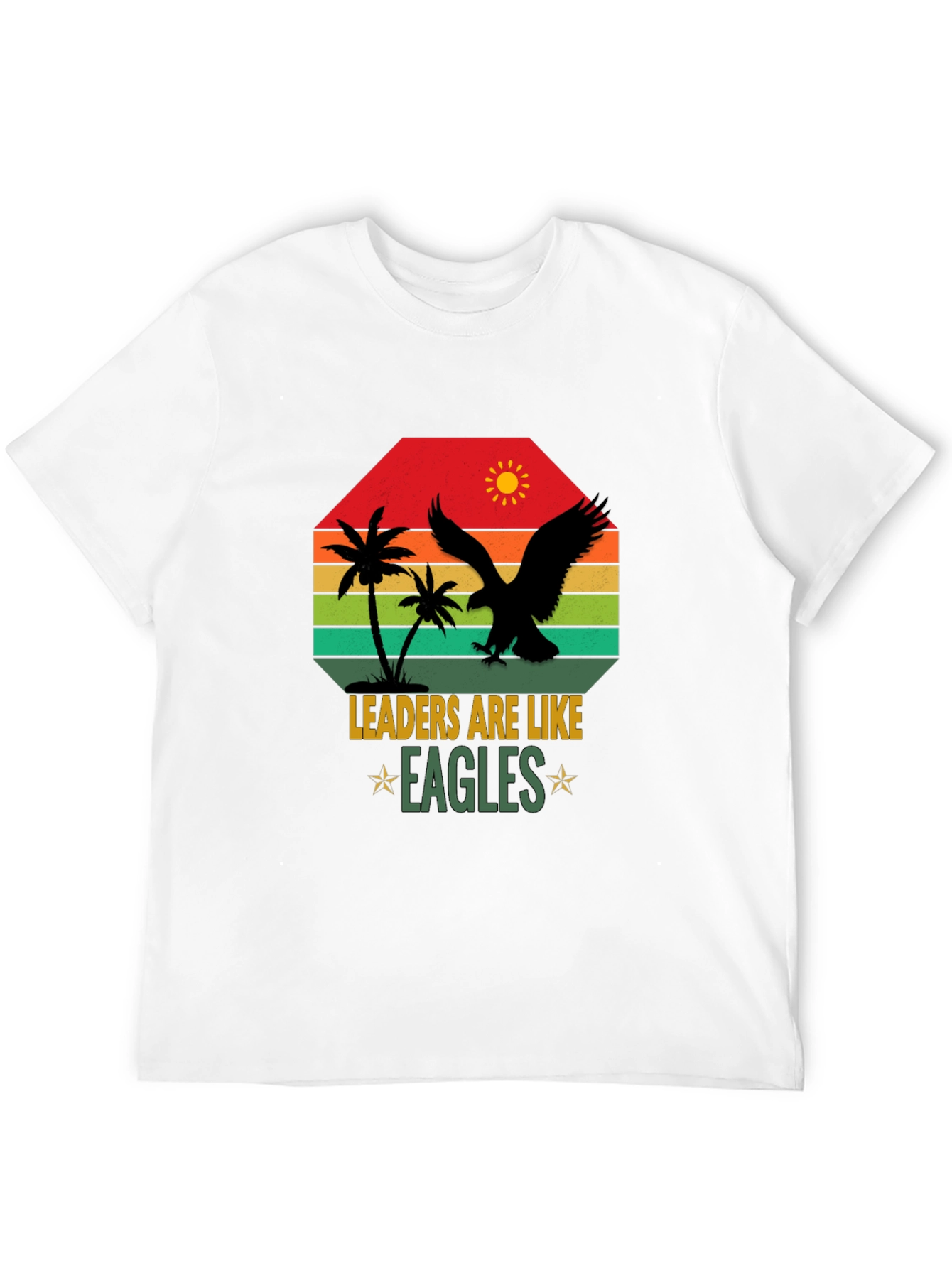 Black Leaders are Like Eagles Graphic T-Shirt view 12