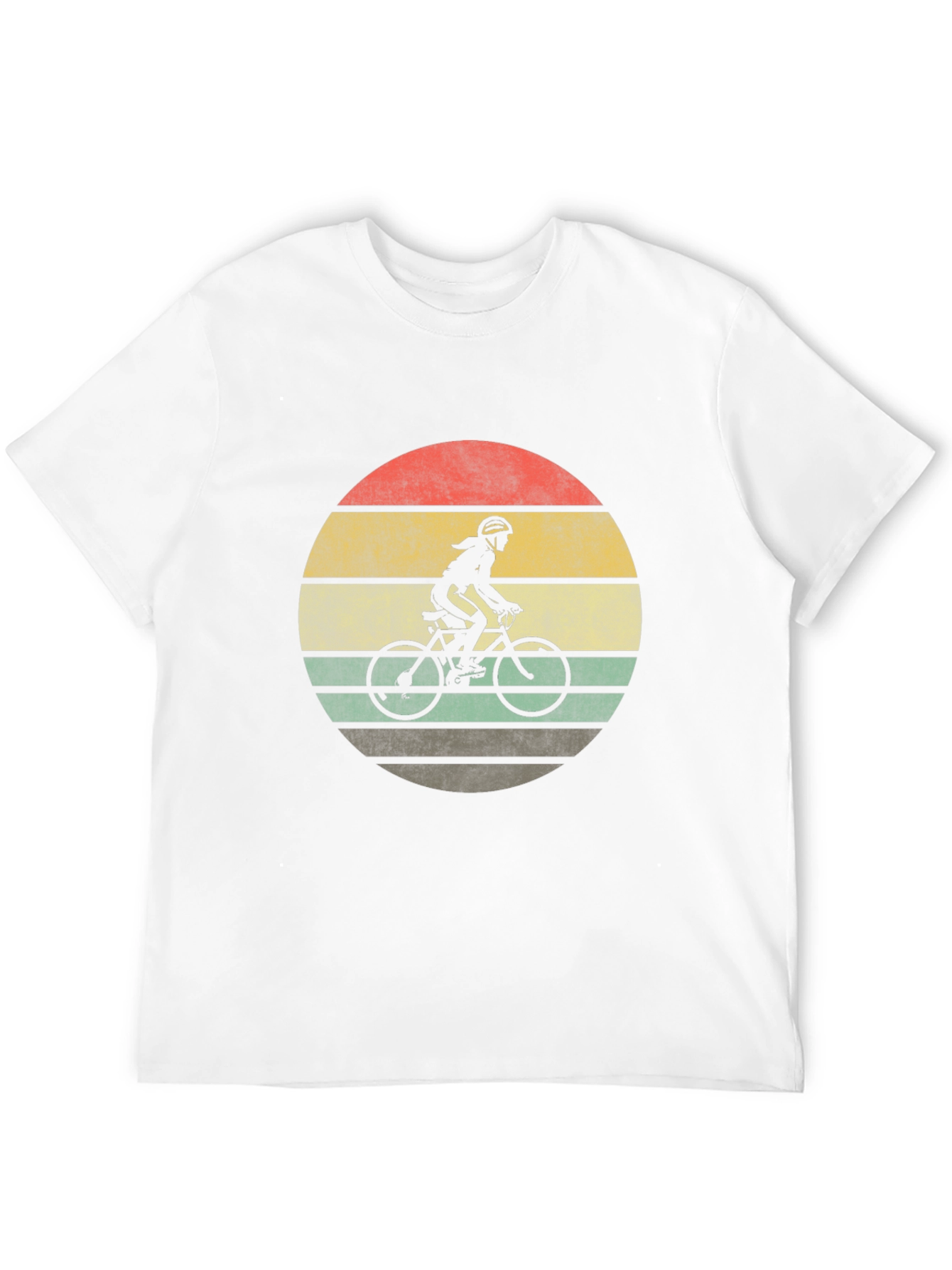 Black Vintage Style Cyclist T-Shirt view 12