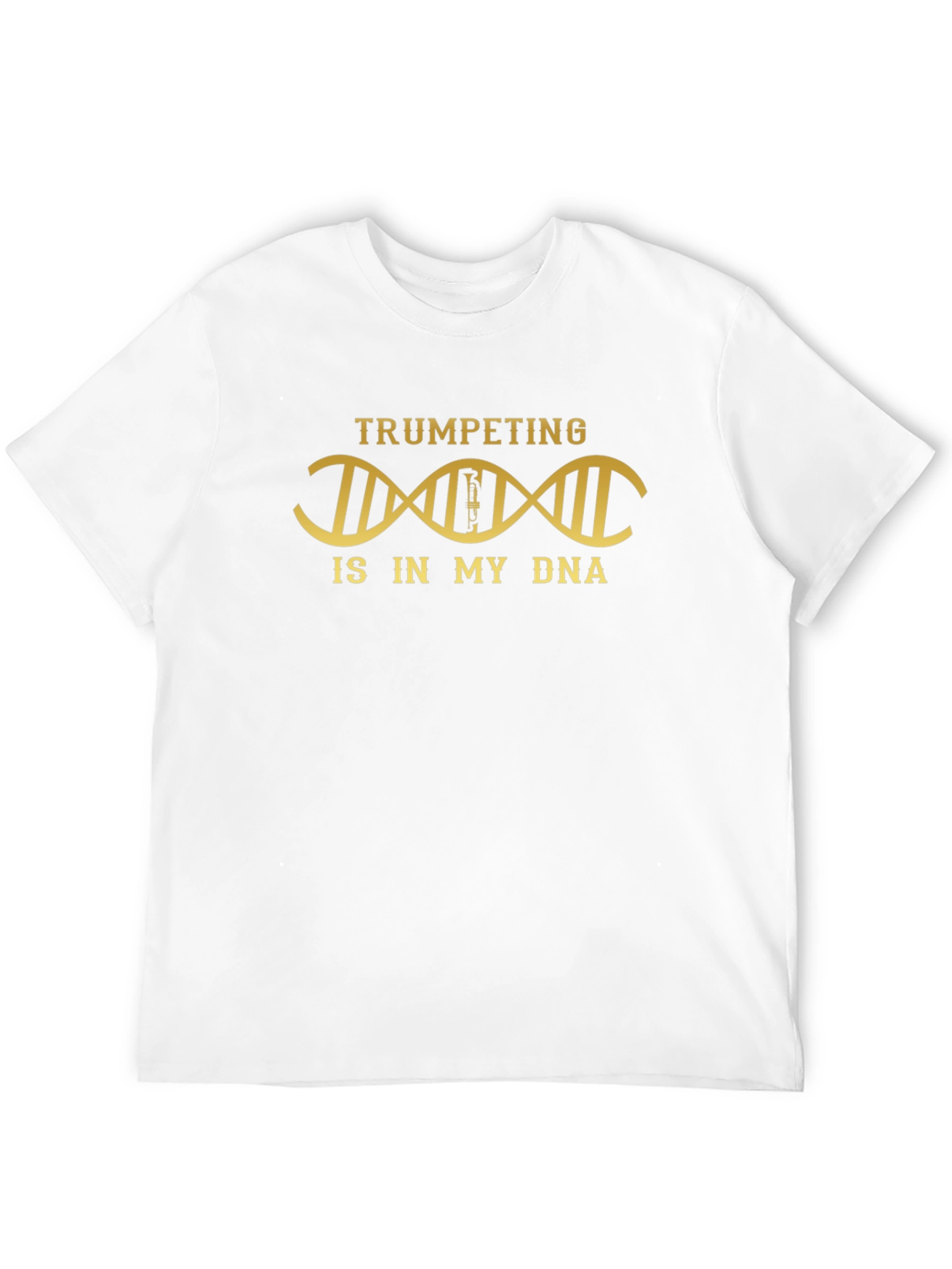 Black Trumpeting DNA T-Shirt - Musician Gift view 12